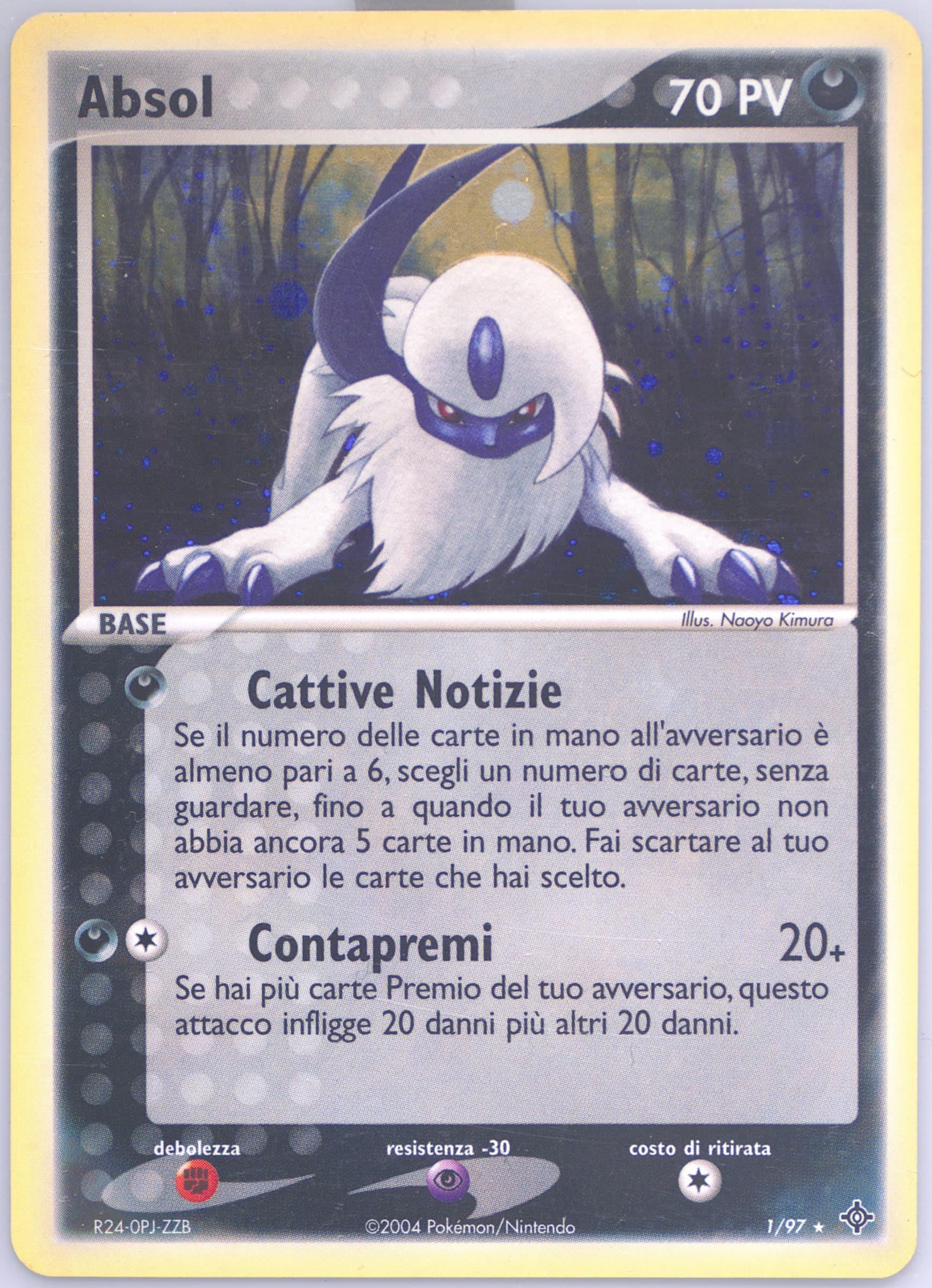 Absol-Holo (1) 2004 Pokemon Italian EX Dragon