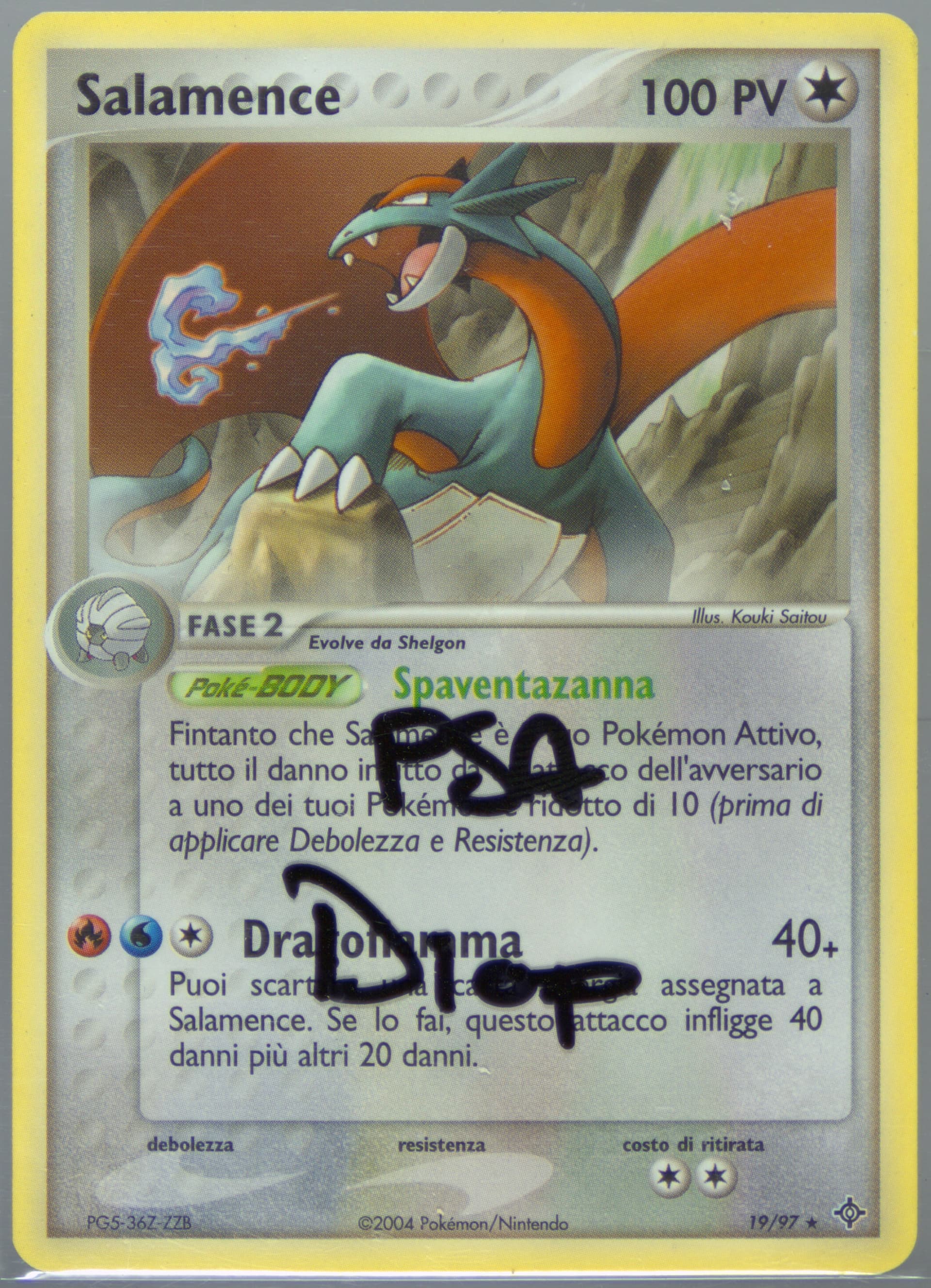Salamence (19) 2004 Pokemon Italian EX Dragon