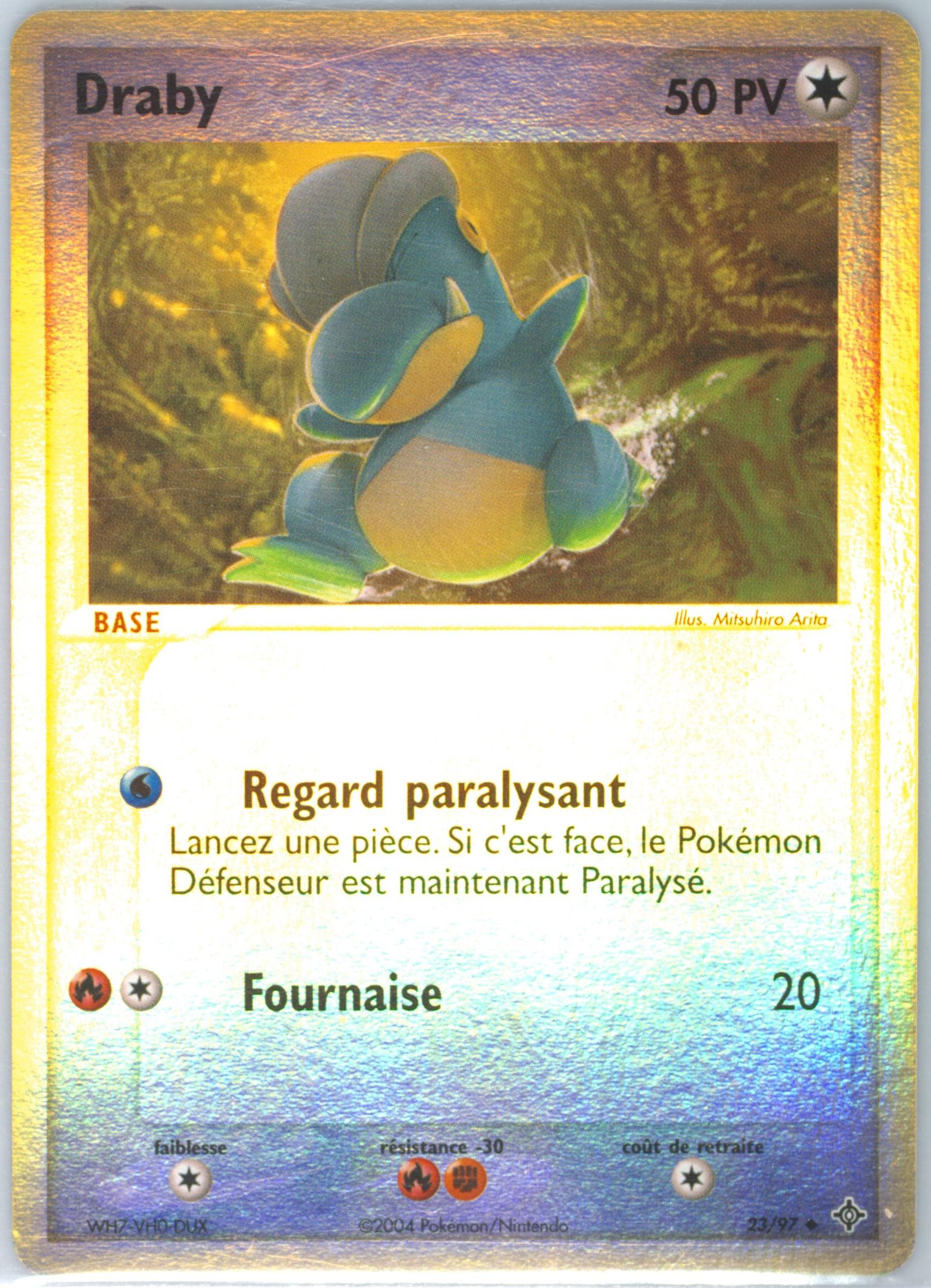 Draby-Reverse Foil (23) 2004 Pokemon French EX Dragon