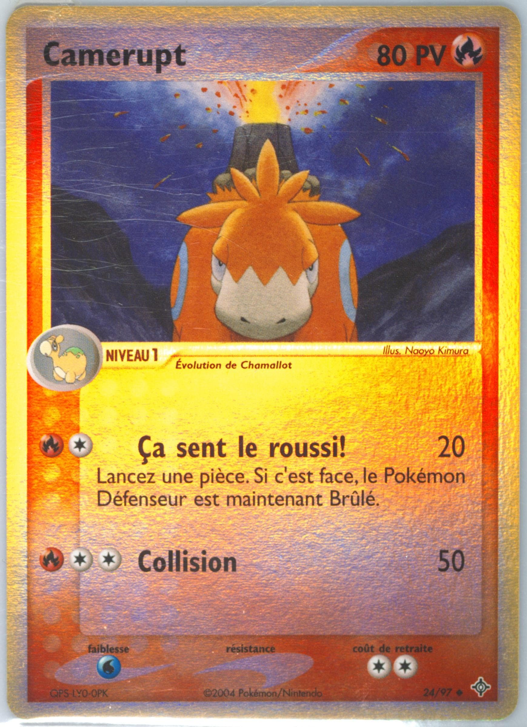 Camerupt-Reverse Foil (24) 2004 Pokemon French EX Dragon