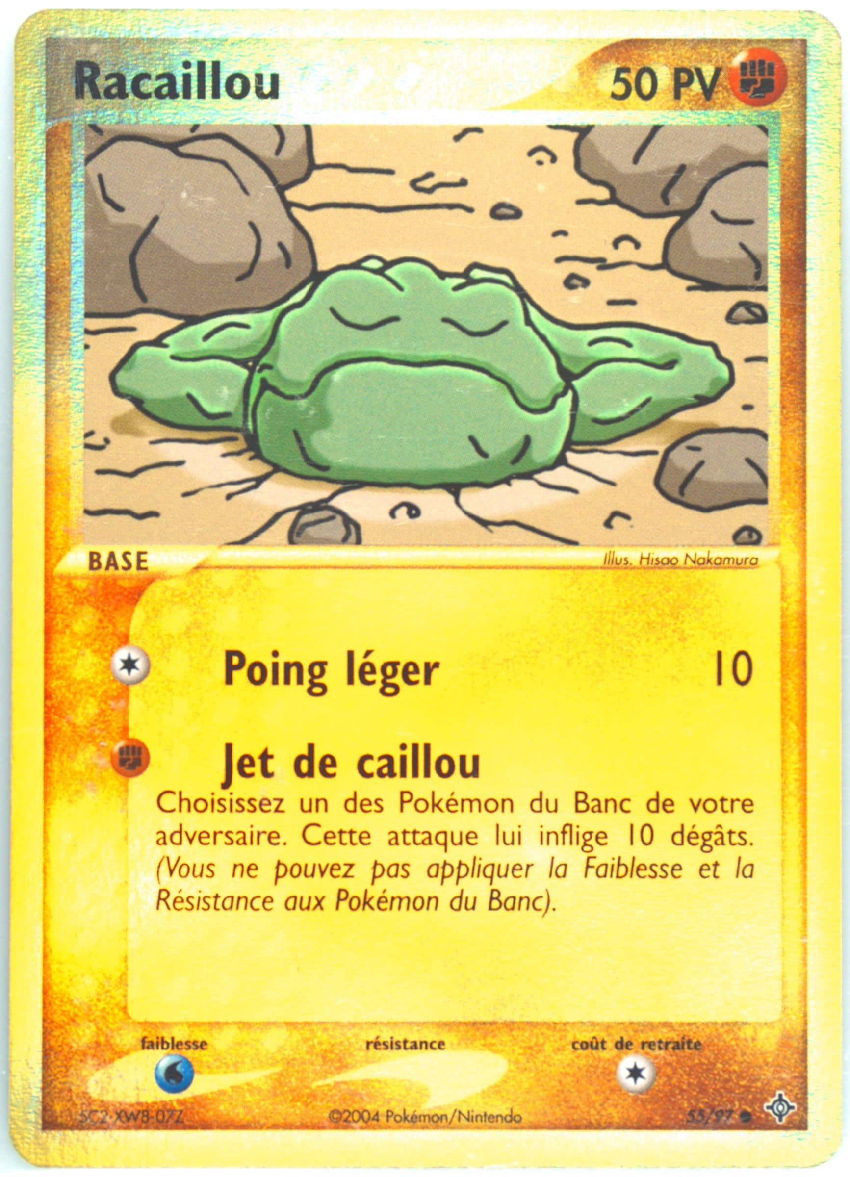 Racaillou-Reverse Foil (55) 2004 Pokemon French EX Dragon