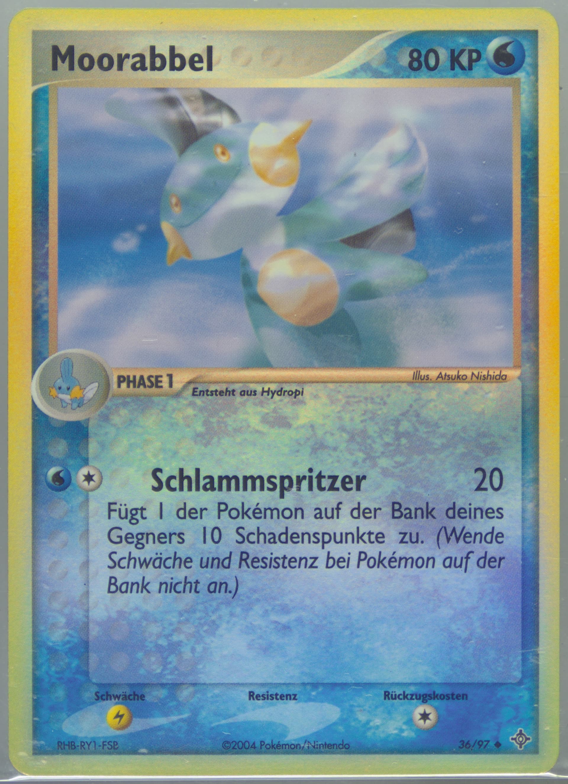 Moorabbel-Reverse Foil (36) 2004 Pokemon German EX Dragon