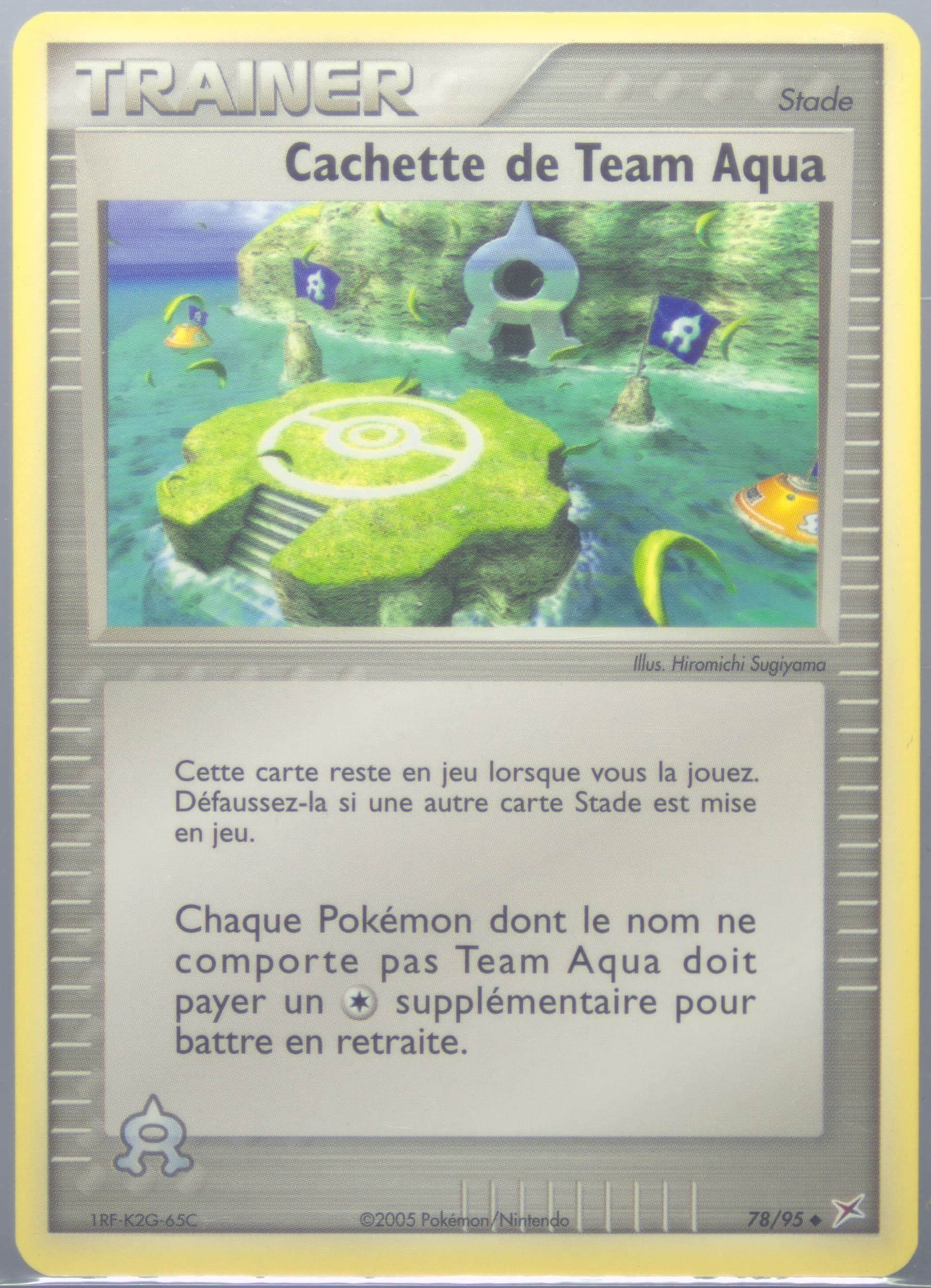 Cachette de Team Aqua (78) 2005 Pokemon French EX Team Magma VS Team Aqua