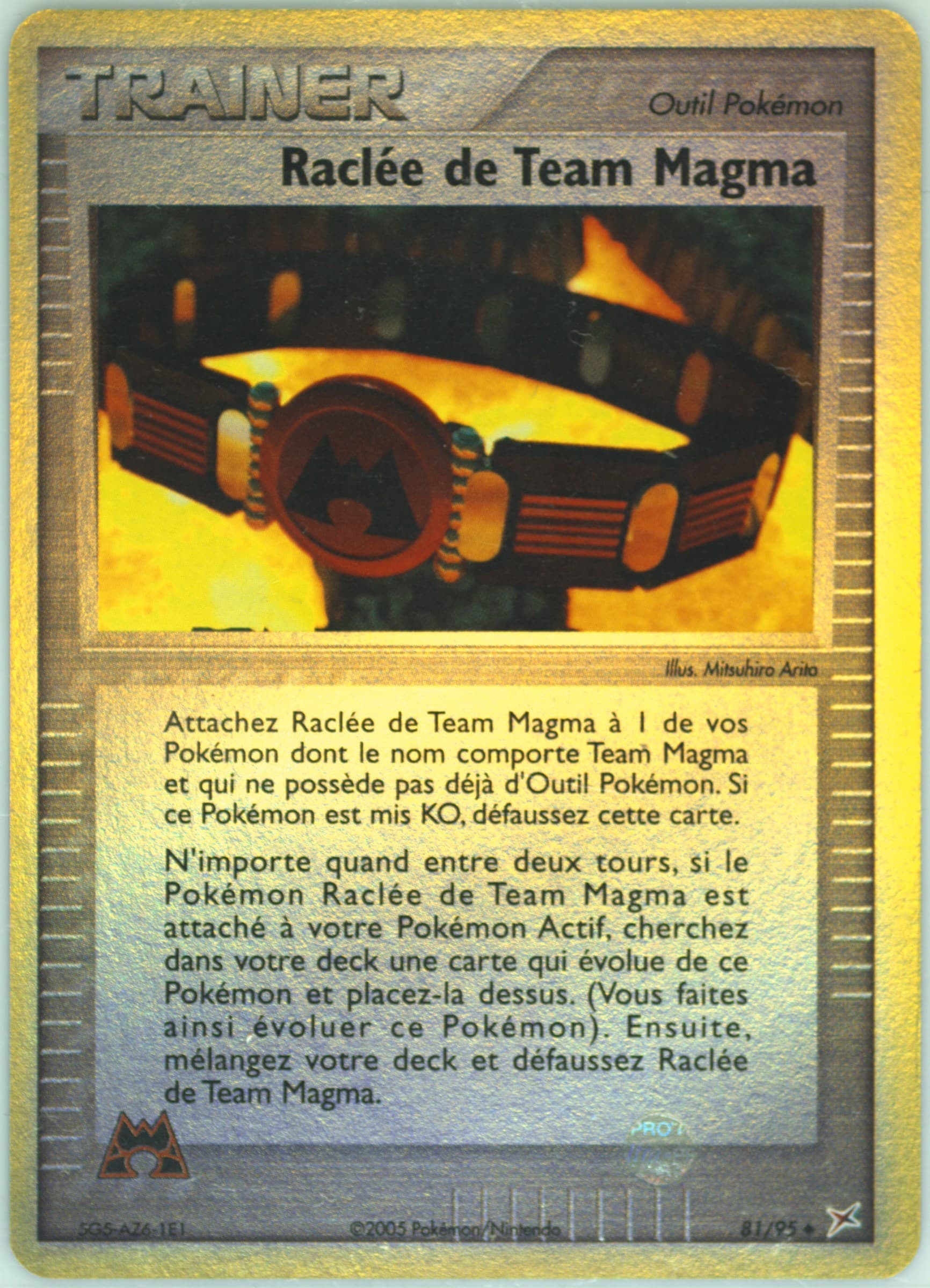 Raclee de Team Magma-Reverse Foil (81) 2005 Pokemon French EX Team Magma VS Team Aqua