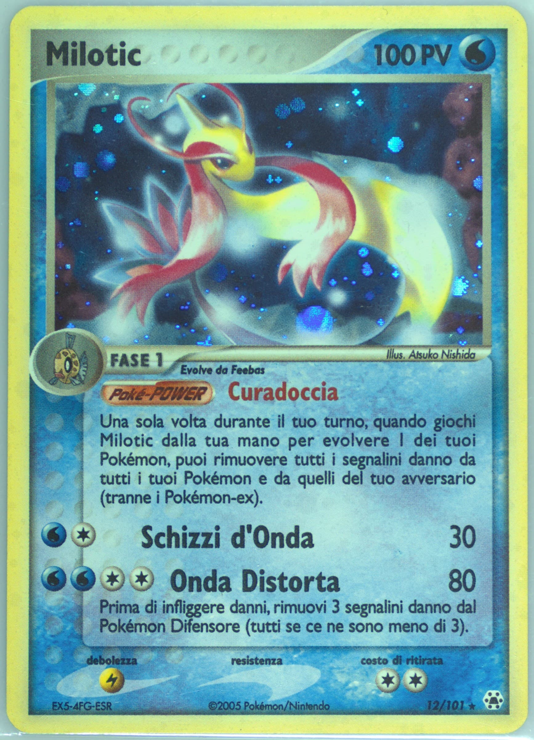 Milotic-Holo (12) 2005 Pokemon Italian EX Hidden Legends