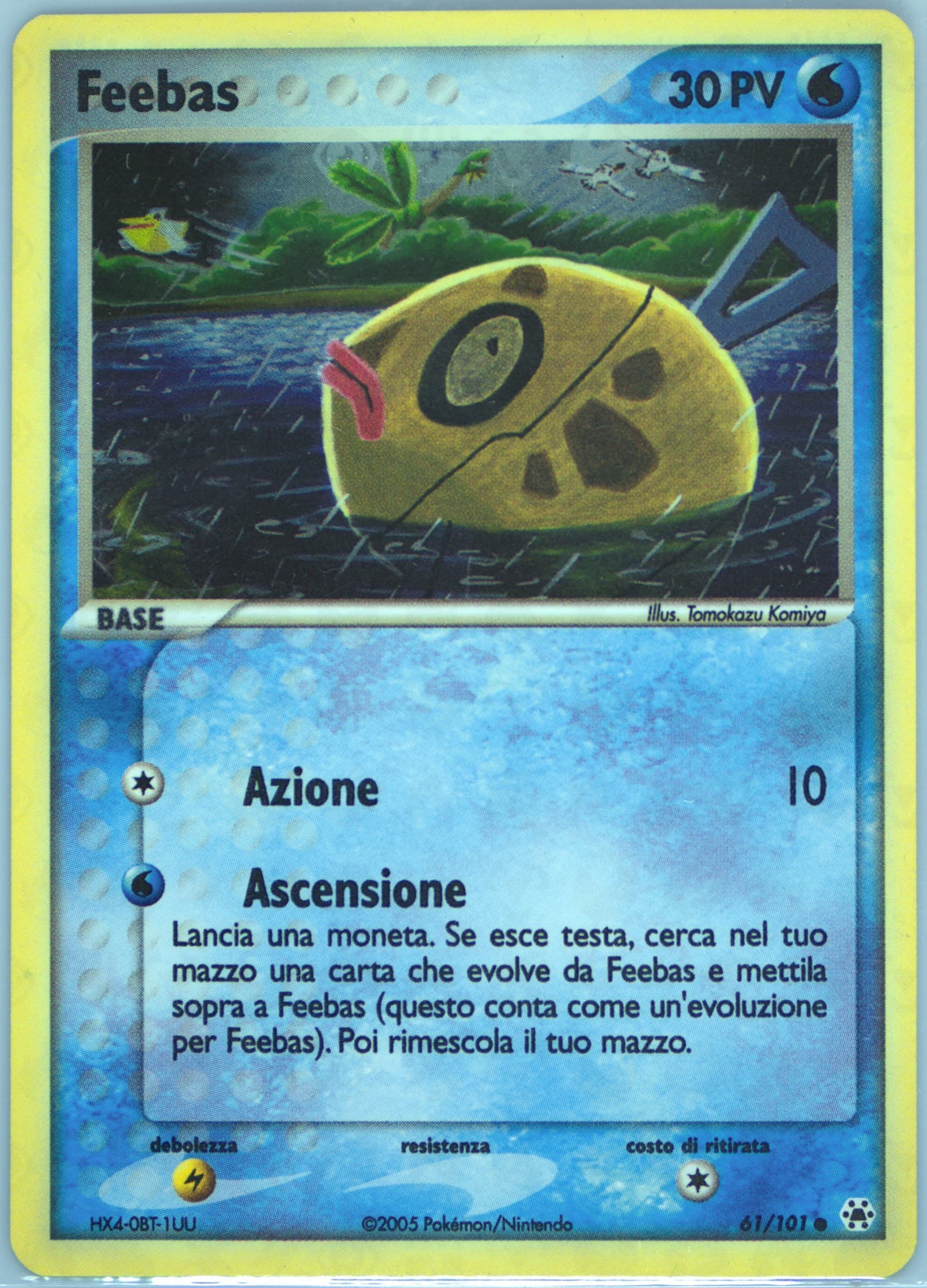 Feebas-Reverse Foil (61) 2005 Pokemon Italian EX Hidden Legends