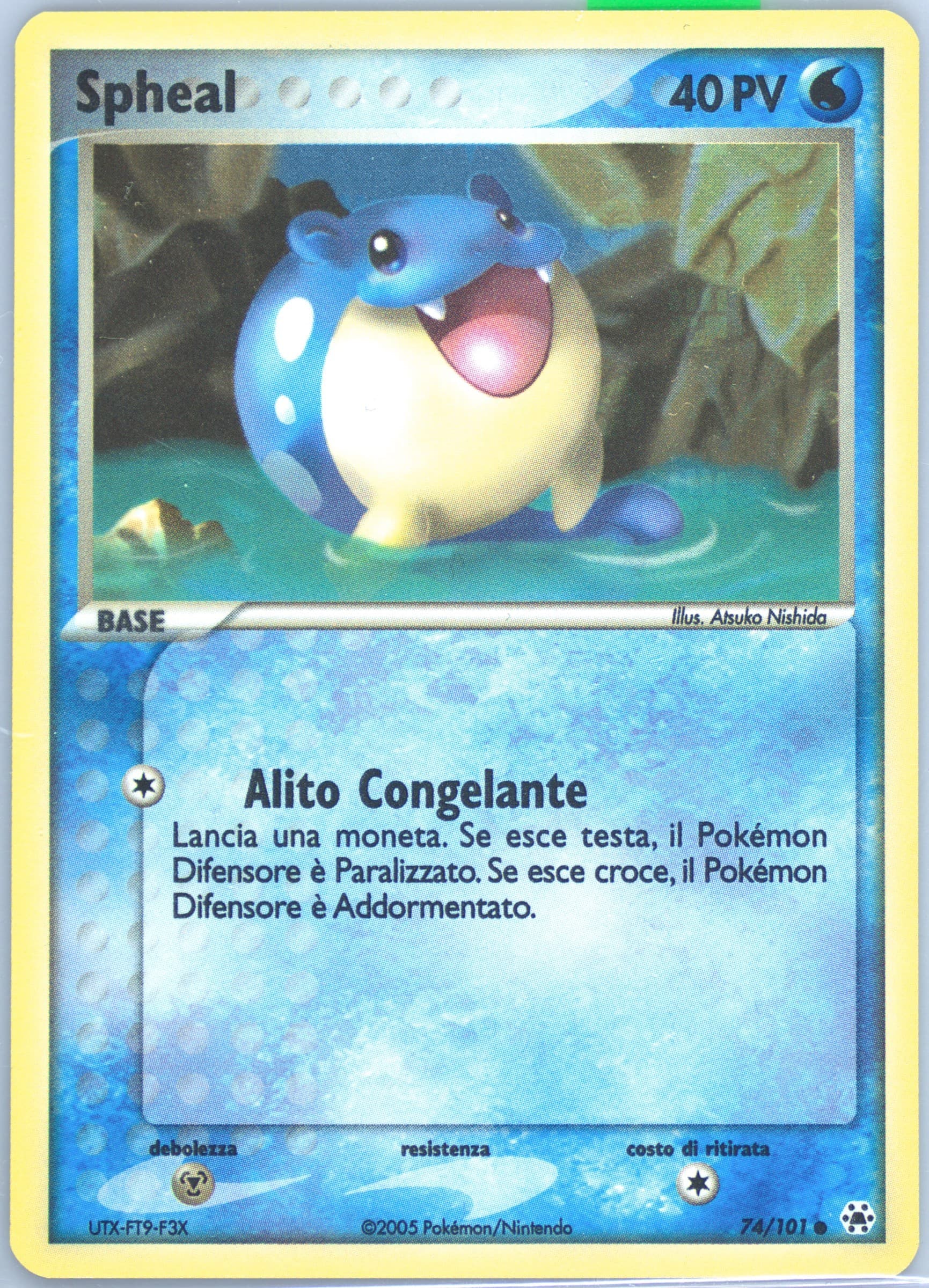Spheal-Reverse Foil (74) 2005 Pokemon Italian EX Hidden Legends