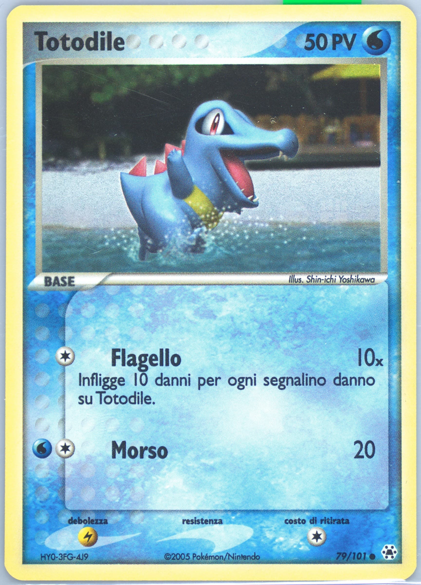Totodile-Reverse Foil (79) 2005 Pokemon Italian EX Hidden Legends