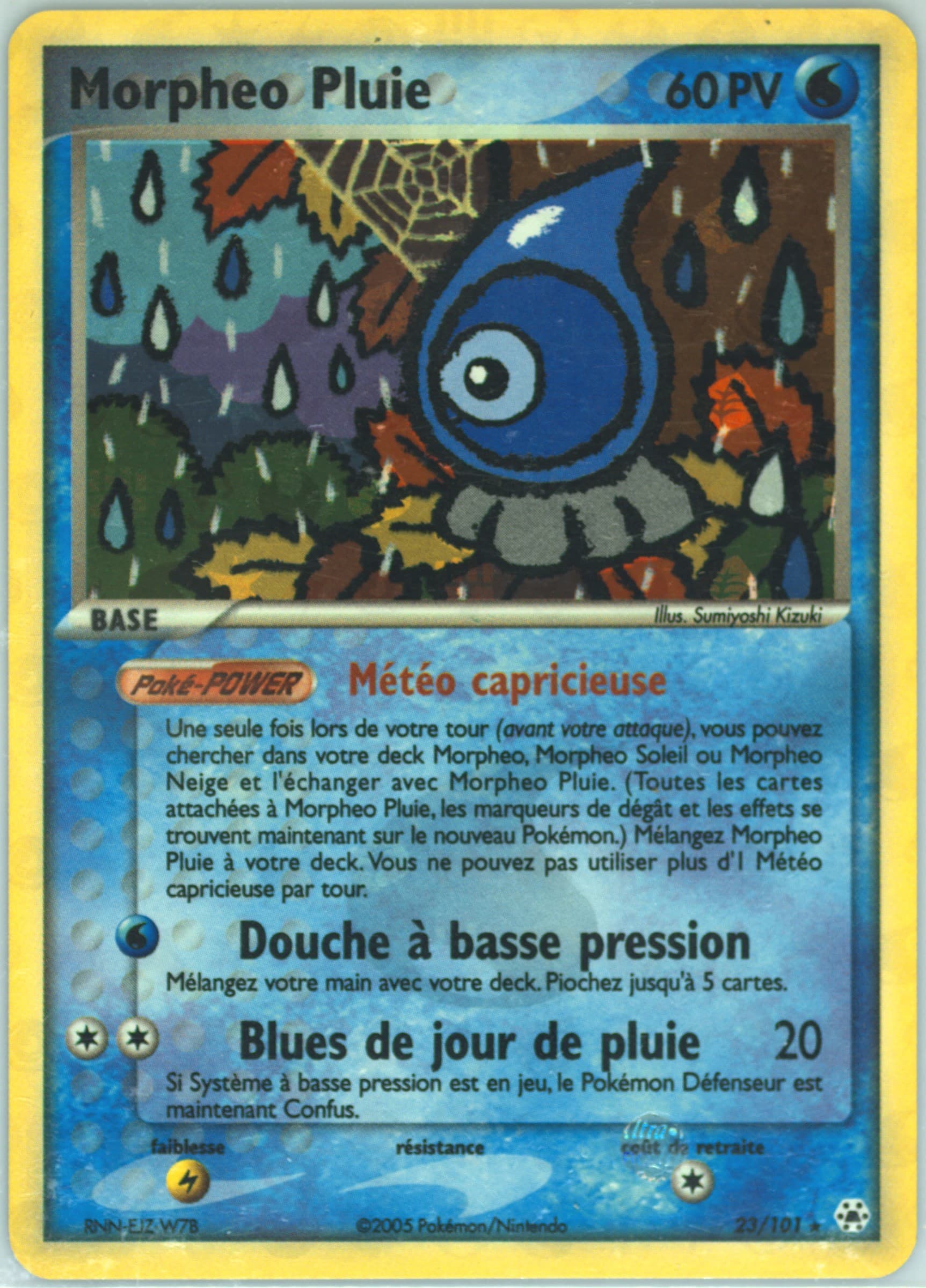 Morpheo Pluie-Reverse Foil (23) 2005 Pokemon French EX Hidden Legends