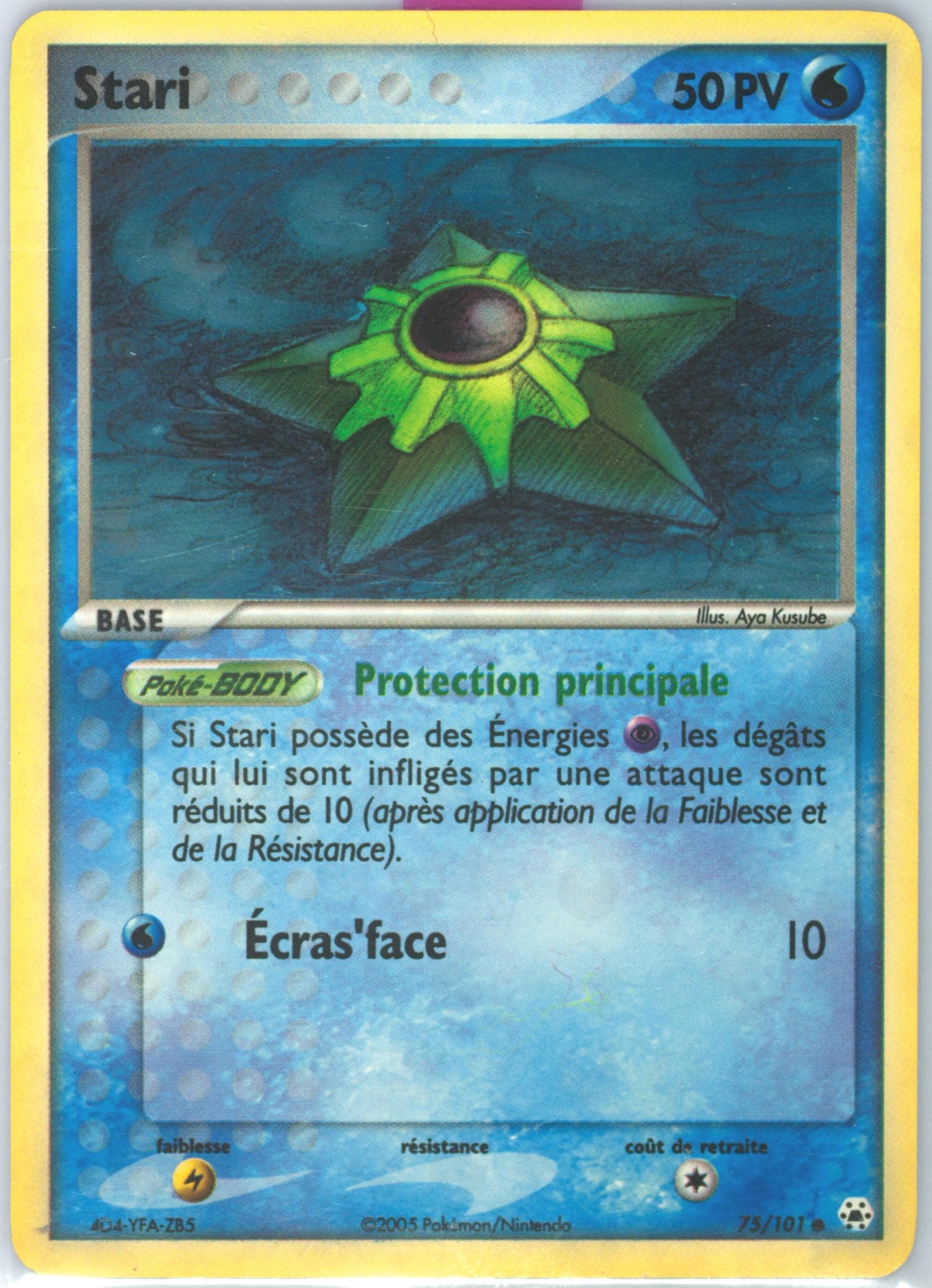 Stari-Reverse Foil (75) 2005 Pokemon French EX Hidden Legends