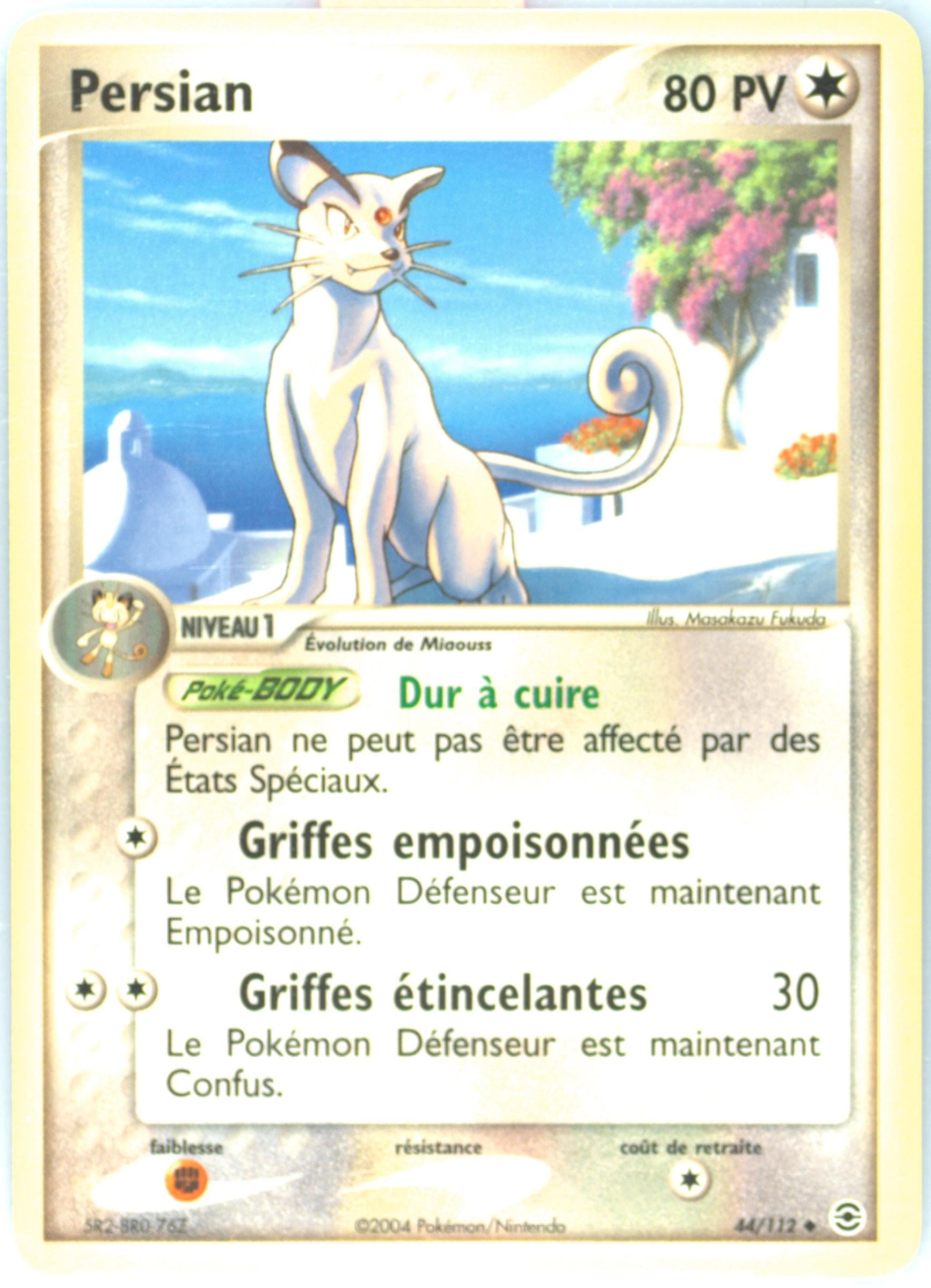 Persian French (44) 2004 Pokemon EX Fire Red & Leaf Green