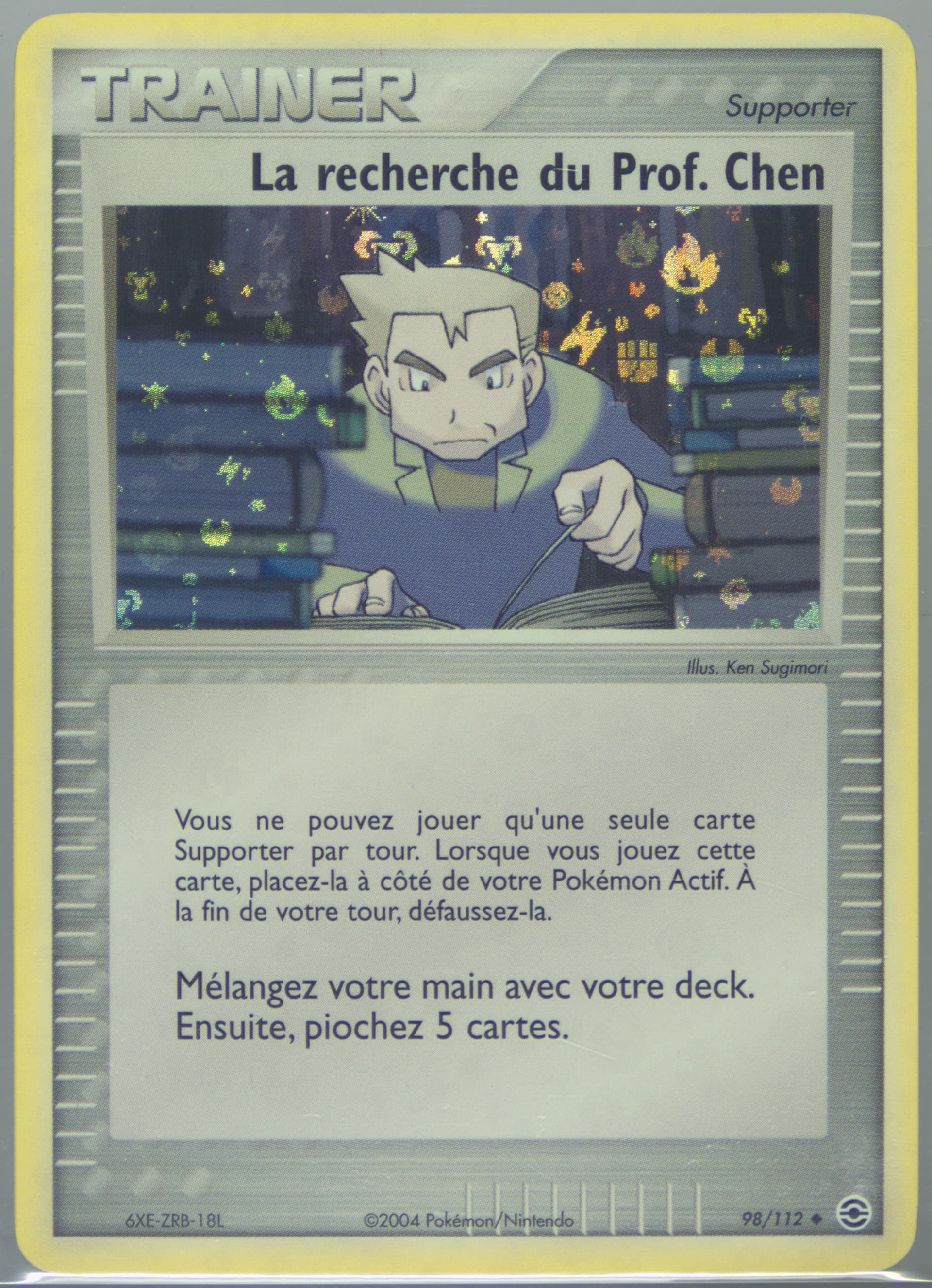 La Recherche Du Prof. Chen French (98) 2004 Pokemon EX Fire Red & Leaf Green