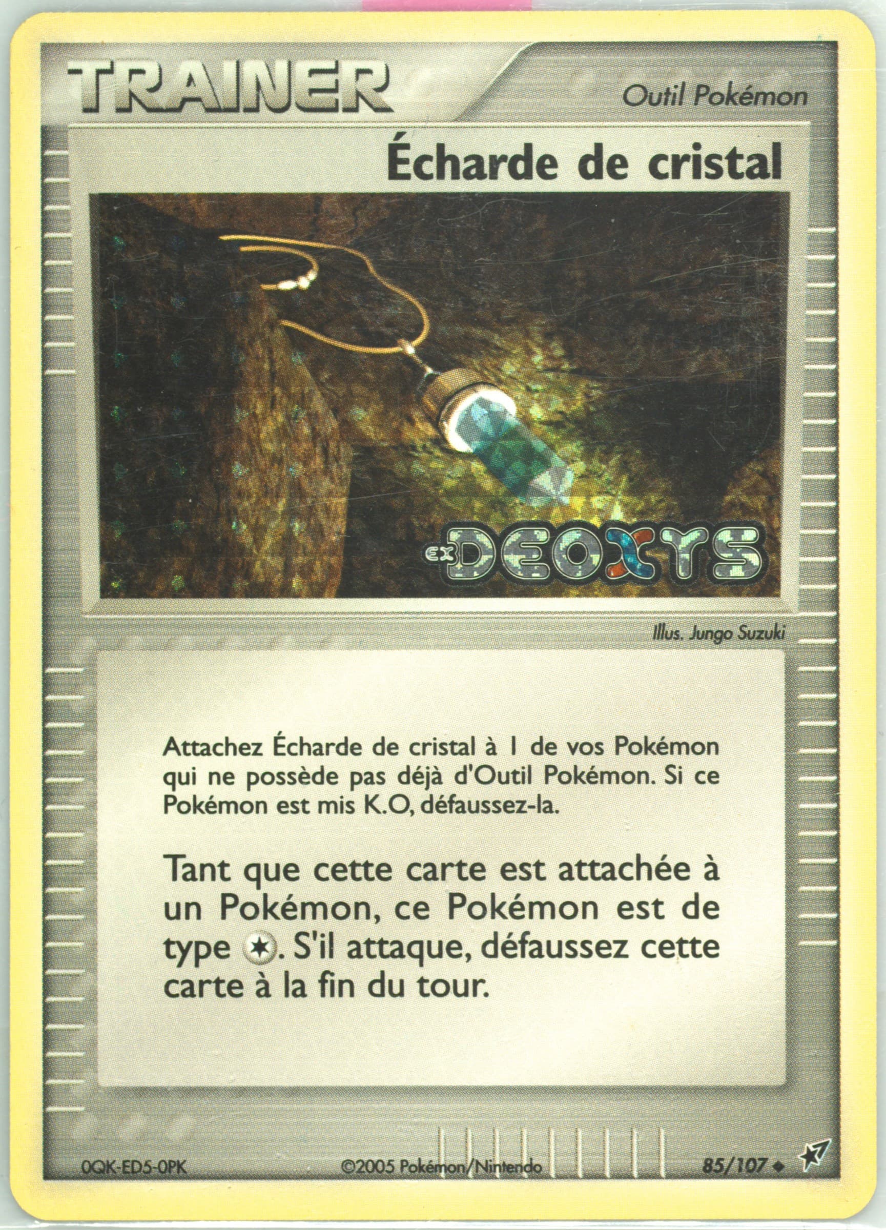Echarde de Cristal-Reverse Foil French (85) 2005 Pokemon EX Deoxys