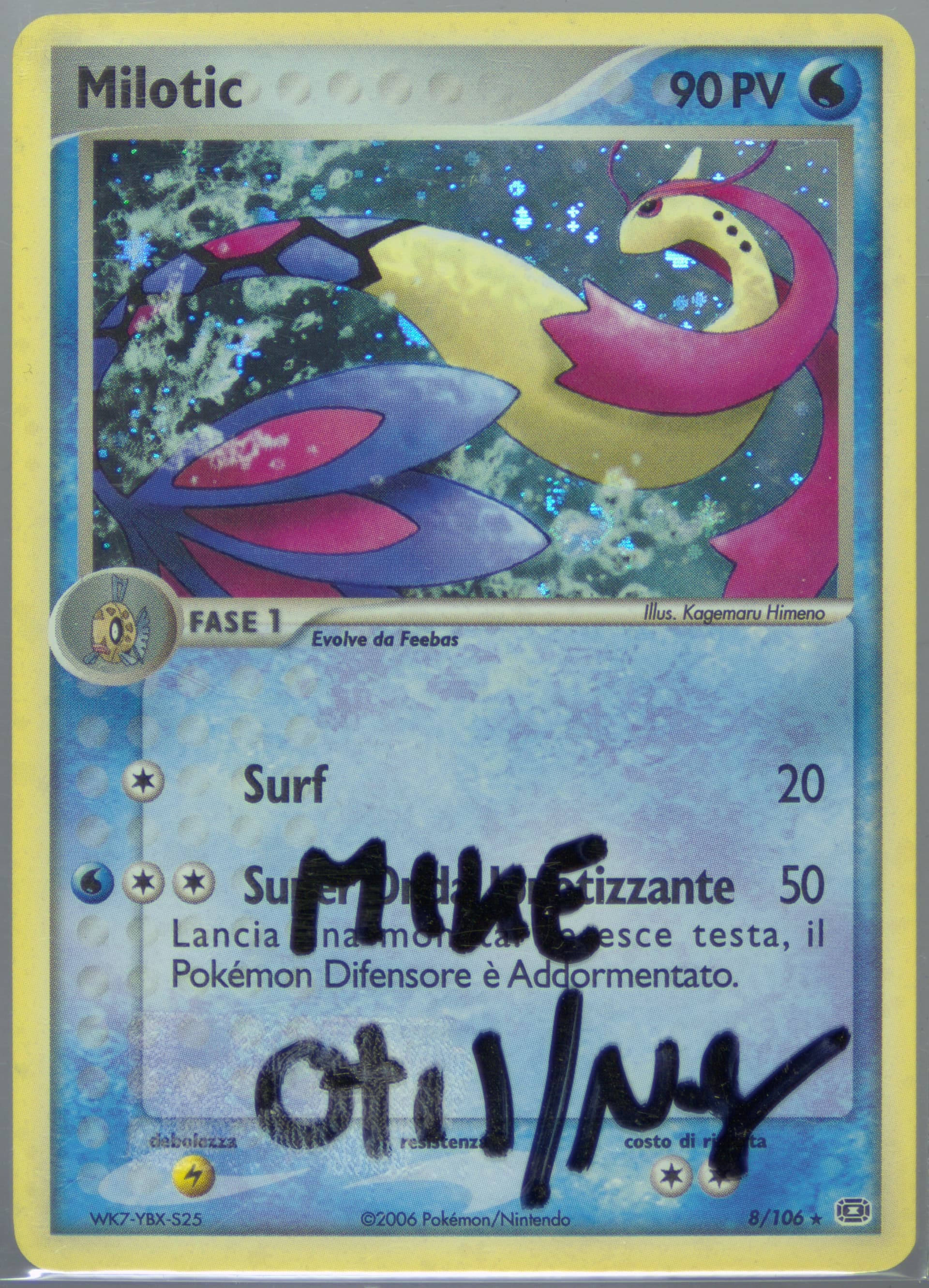 Milotic-Holo Italian (8) 2005 Pokemon EX Emerald