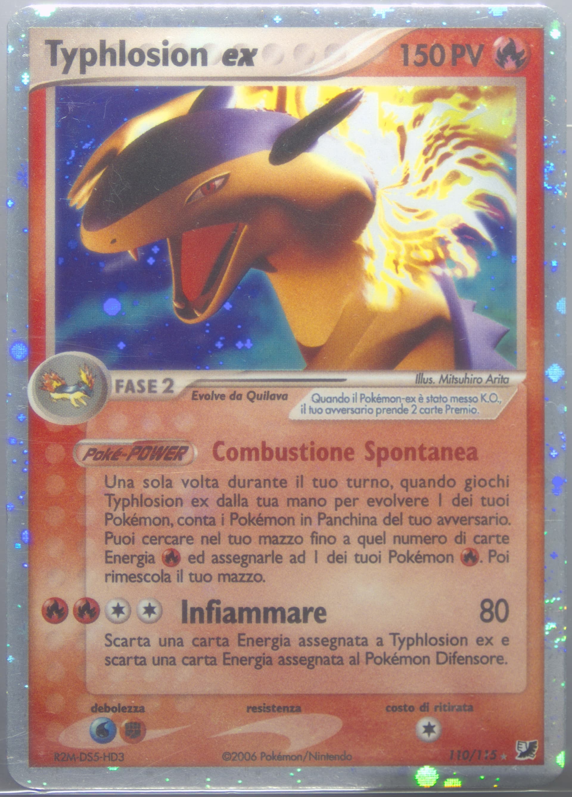 Typhlosion EX-Holo Italian (110) 2005 Pokemon EX Unseen Forces