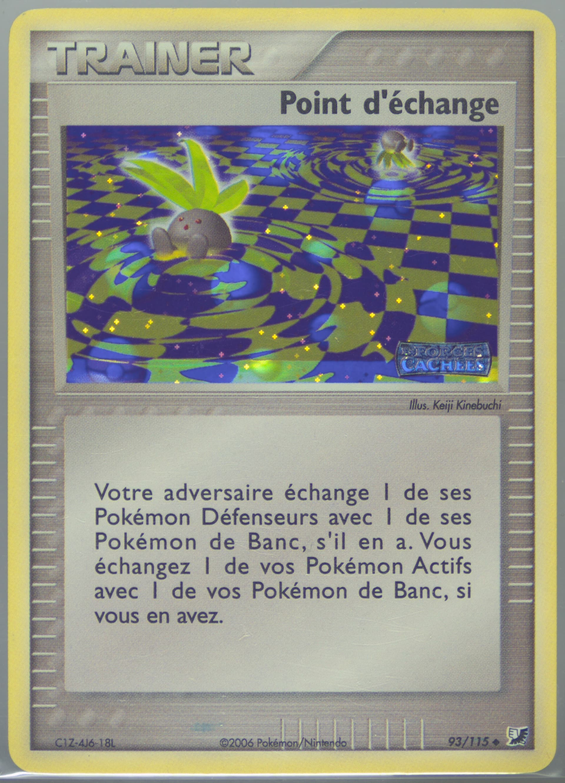 Point D'Echange-Reverse Foil (93) 2006 Pokemon French EX Unseen Forces
