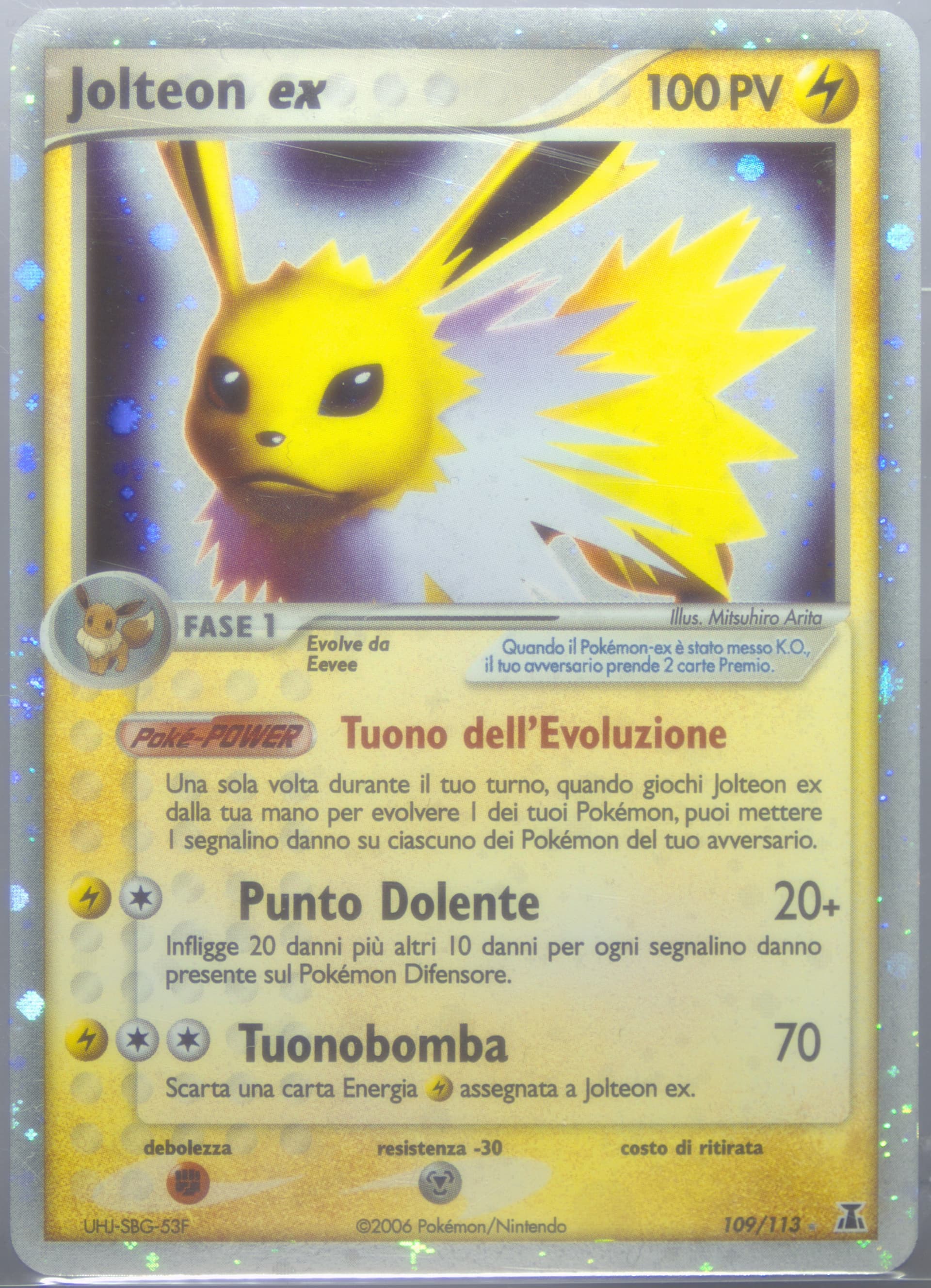 Jolteon EX-Holo Italian (109) 2005 Pokemon EX Delta Species