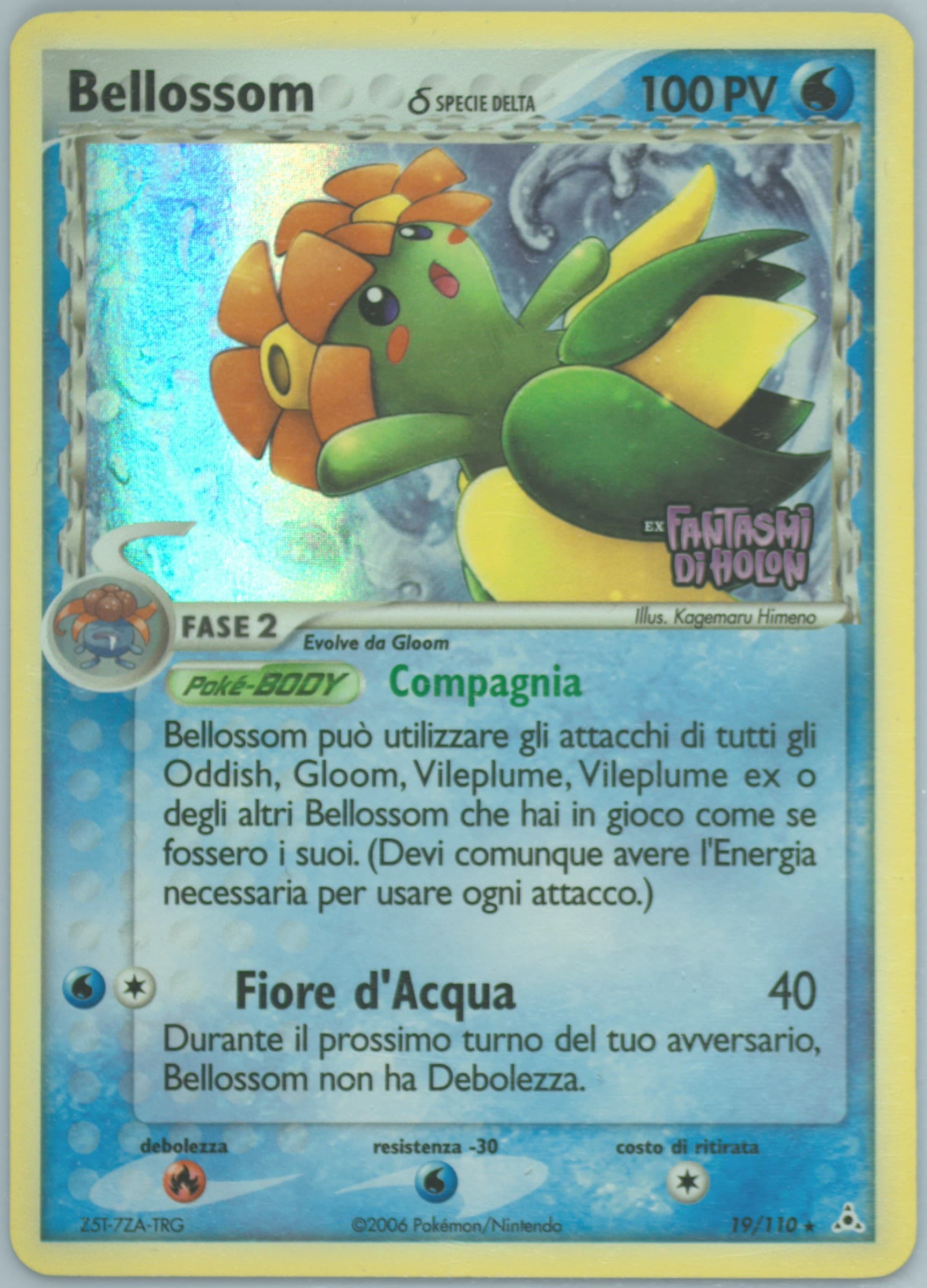Bellossom-Reverse Foil Italian (19) 2006 Pokemon EX Holon Phantoms