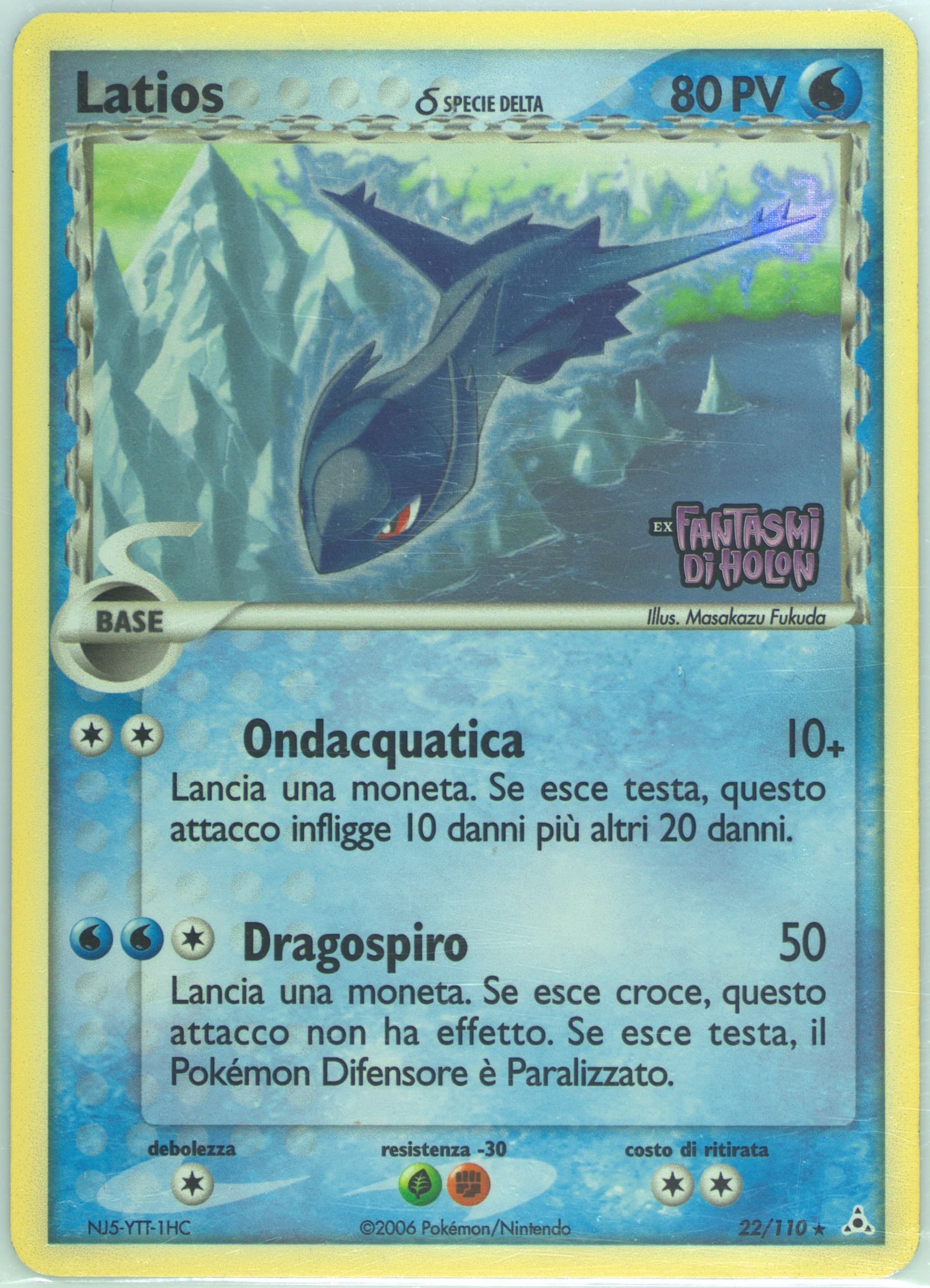 Latios-Reverse Foil Italian (22) 2006 Pokemon EX Holon Phantoms