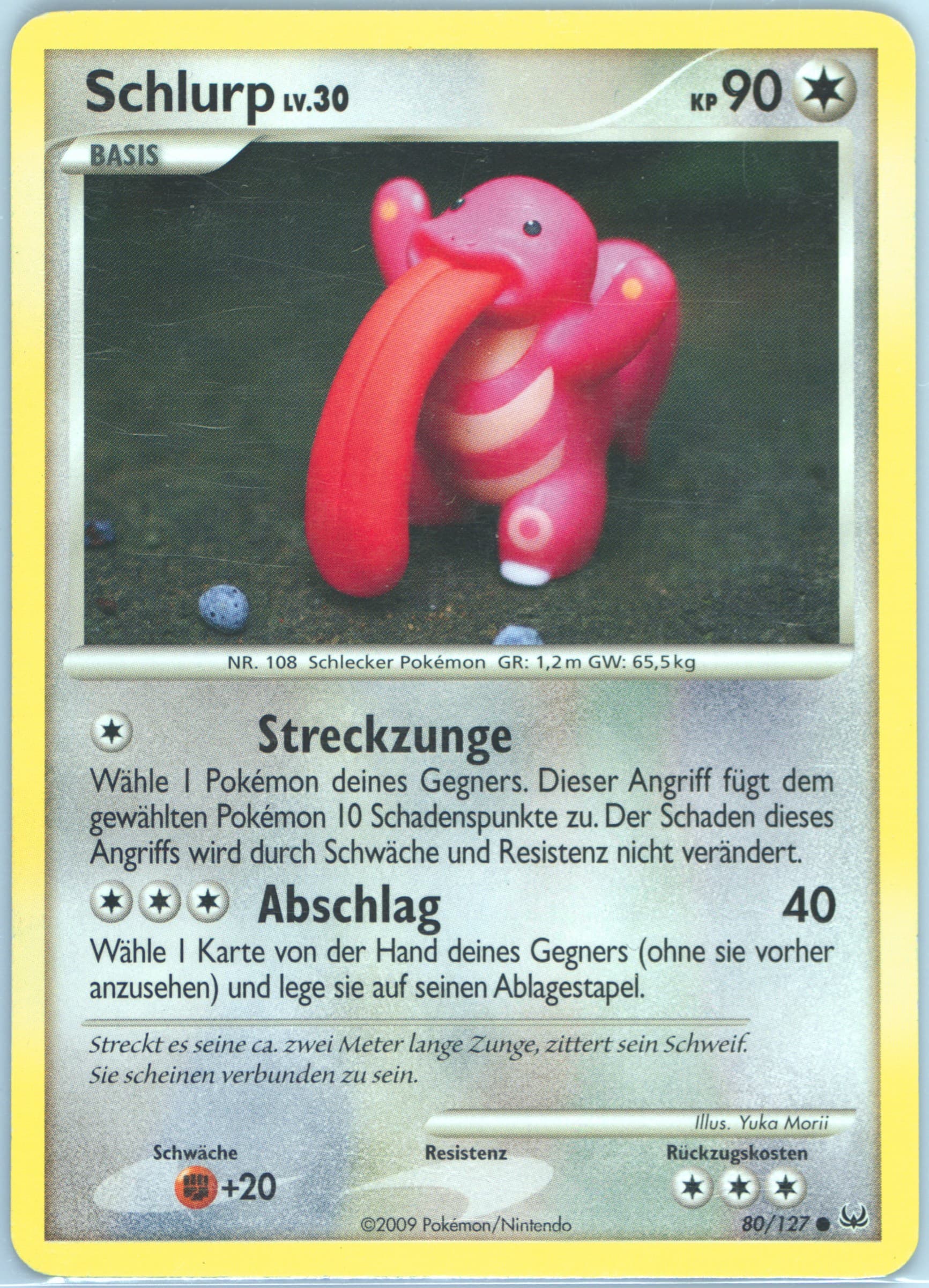 Schlurp German (80) 2009 Pokemon Platinum