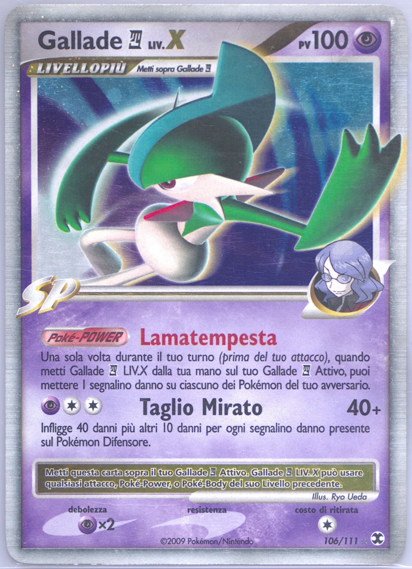 Gallade 4 LIV.X-Holo Italian (106) 2009 Pokemon Platinum Rising Rivals