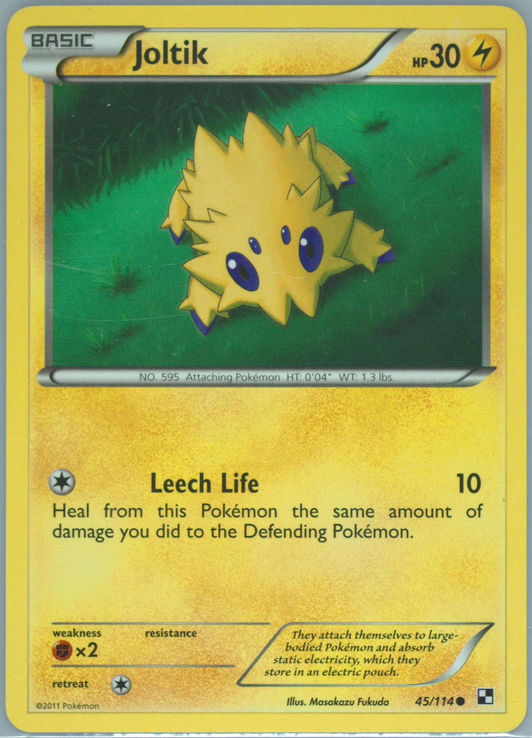 Joltik (45) 2011 Pokemon Black & White