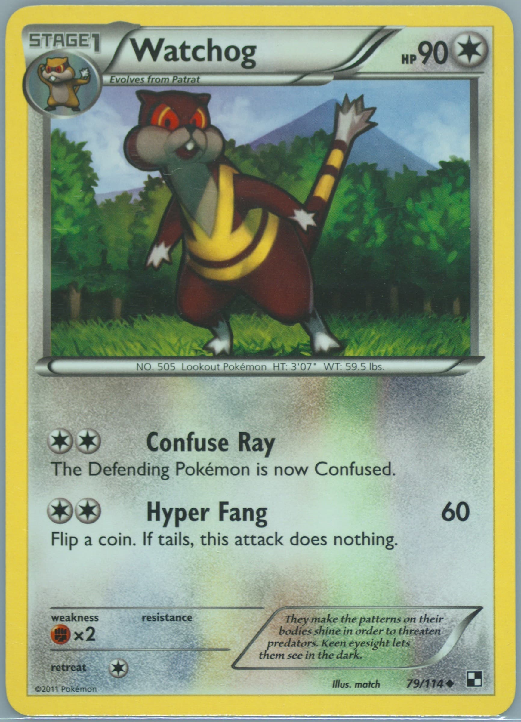 Watchog (79) 2011 Pokemon Black & White