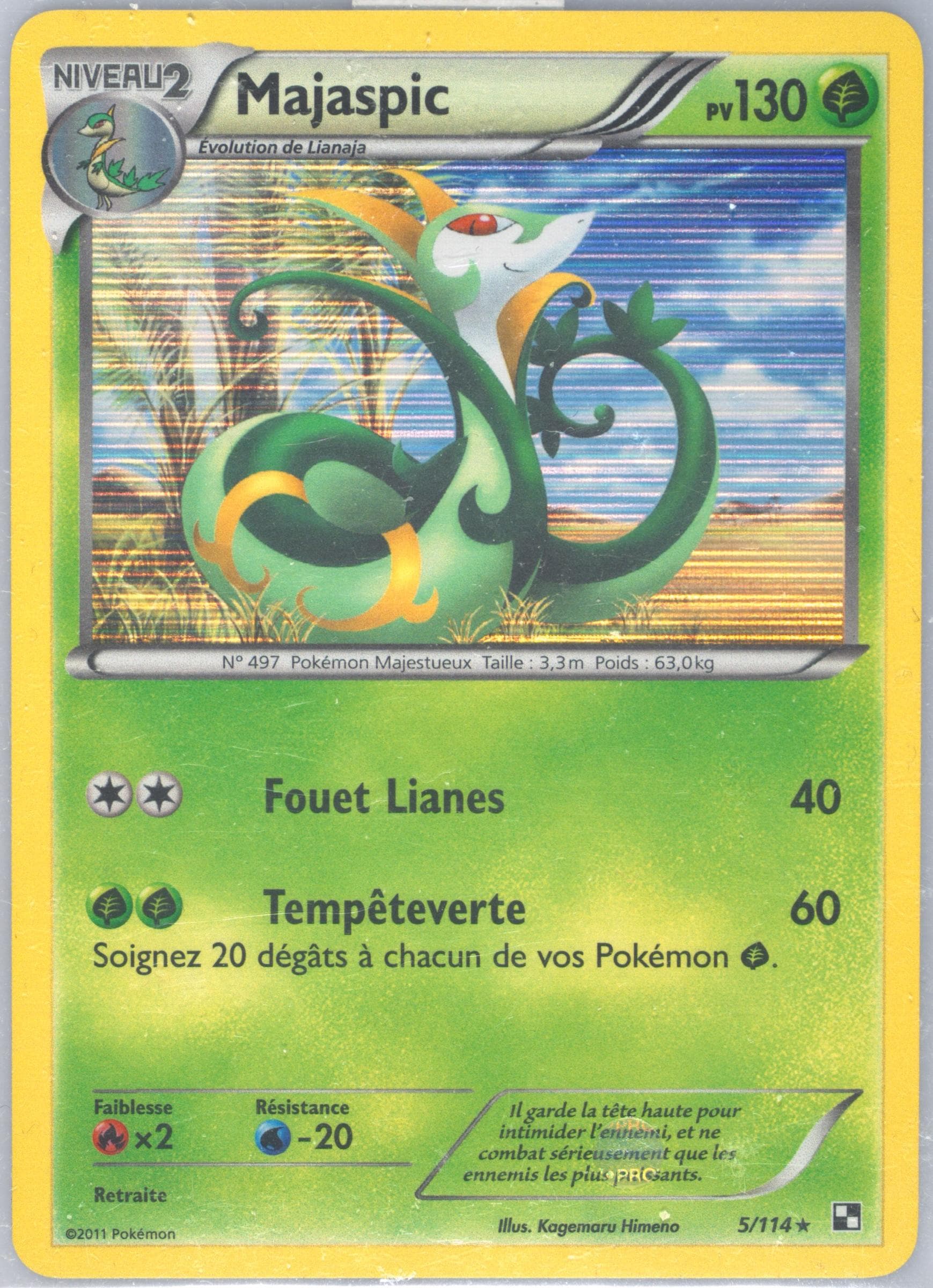 Majaspic-Holo French (5) 2011 Pokemon Black & White