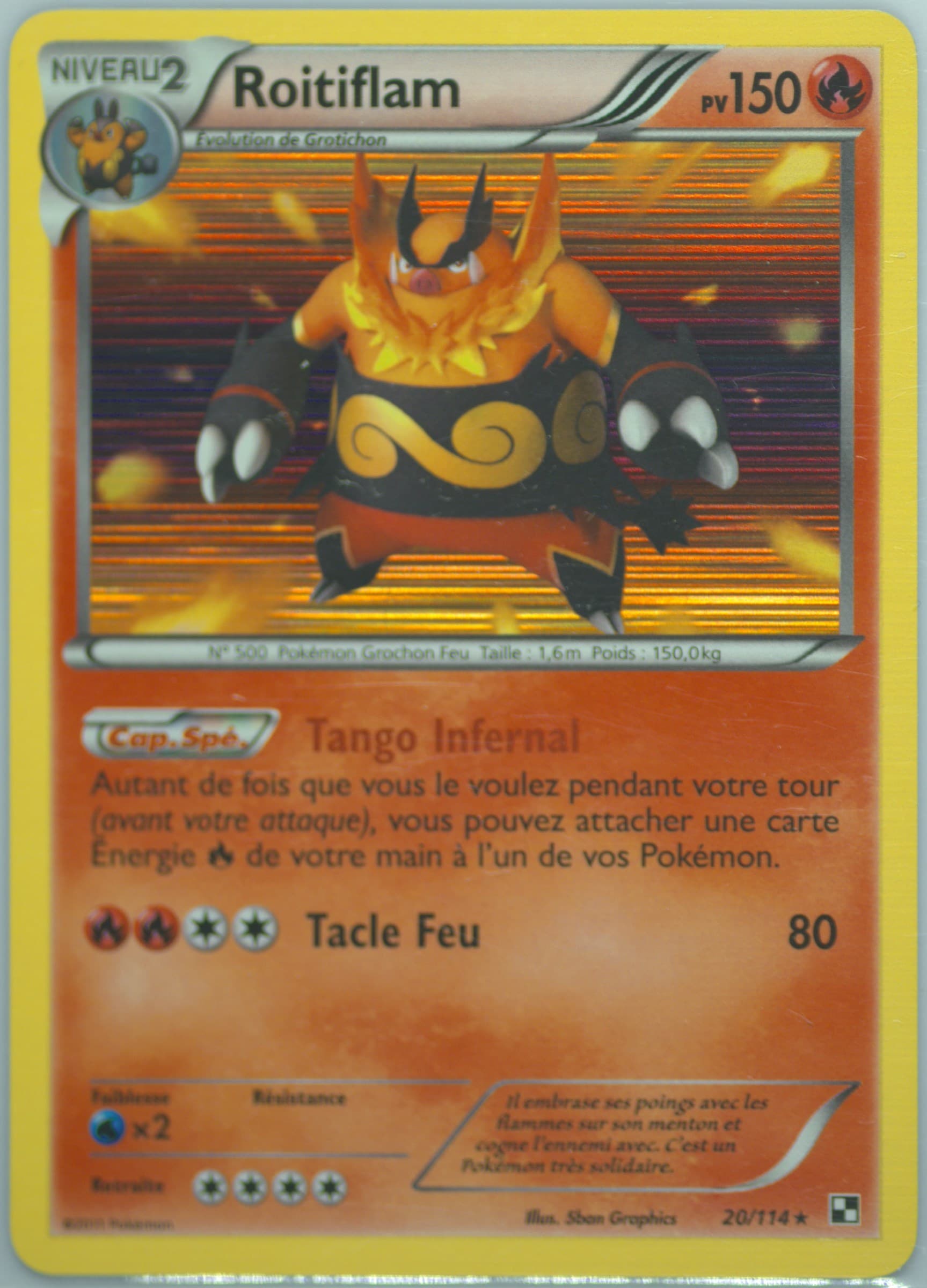 Roitiflam-Holo French (20) 2011 Pokemon Black & White