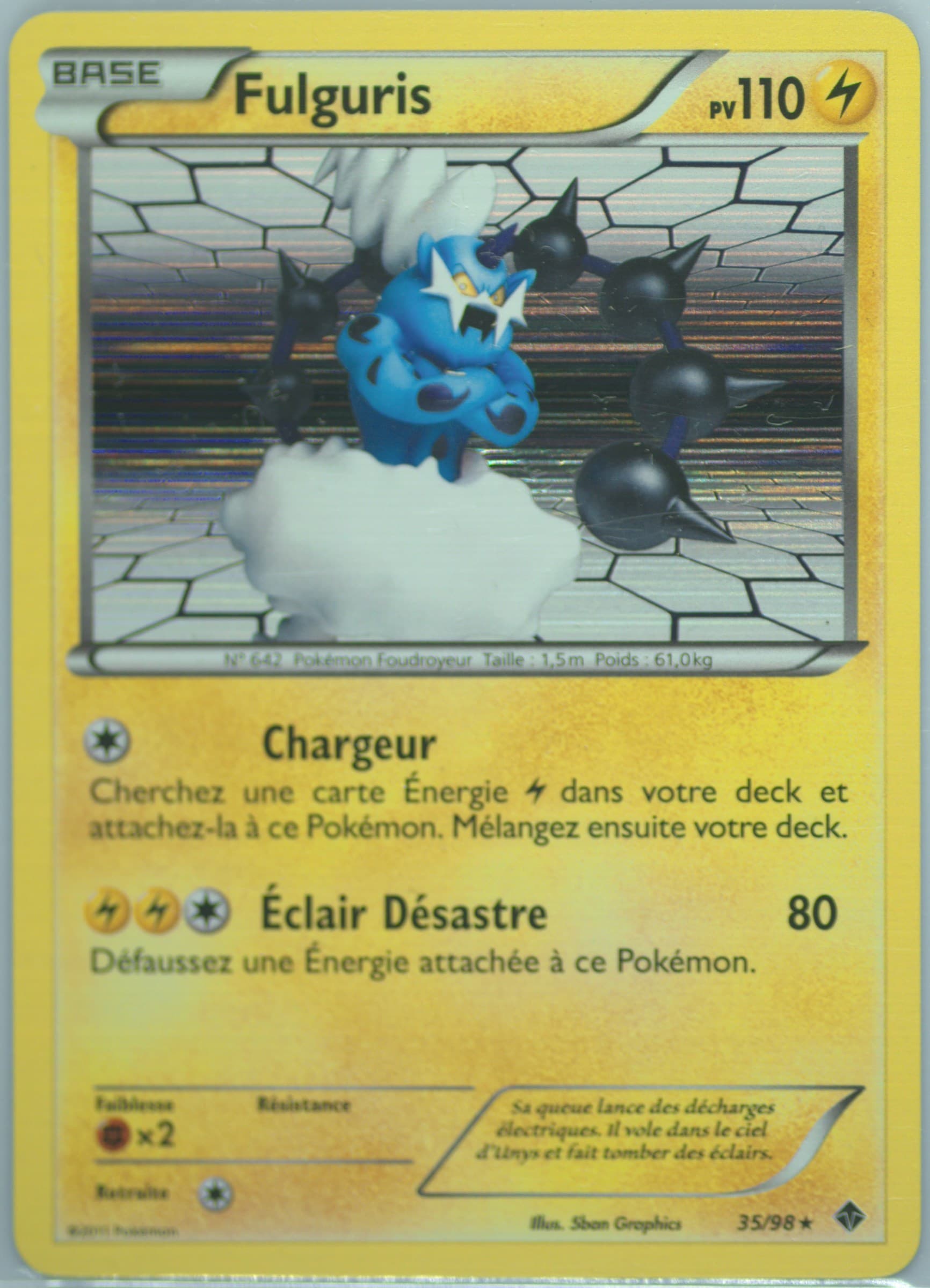 Fulguris-Holo French (35) 2011 Pokemon Black & White Emerging Powers