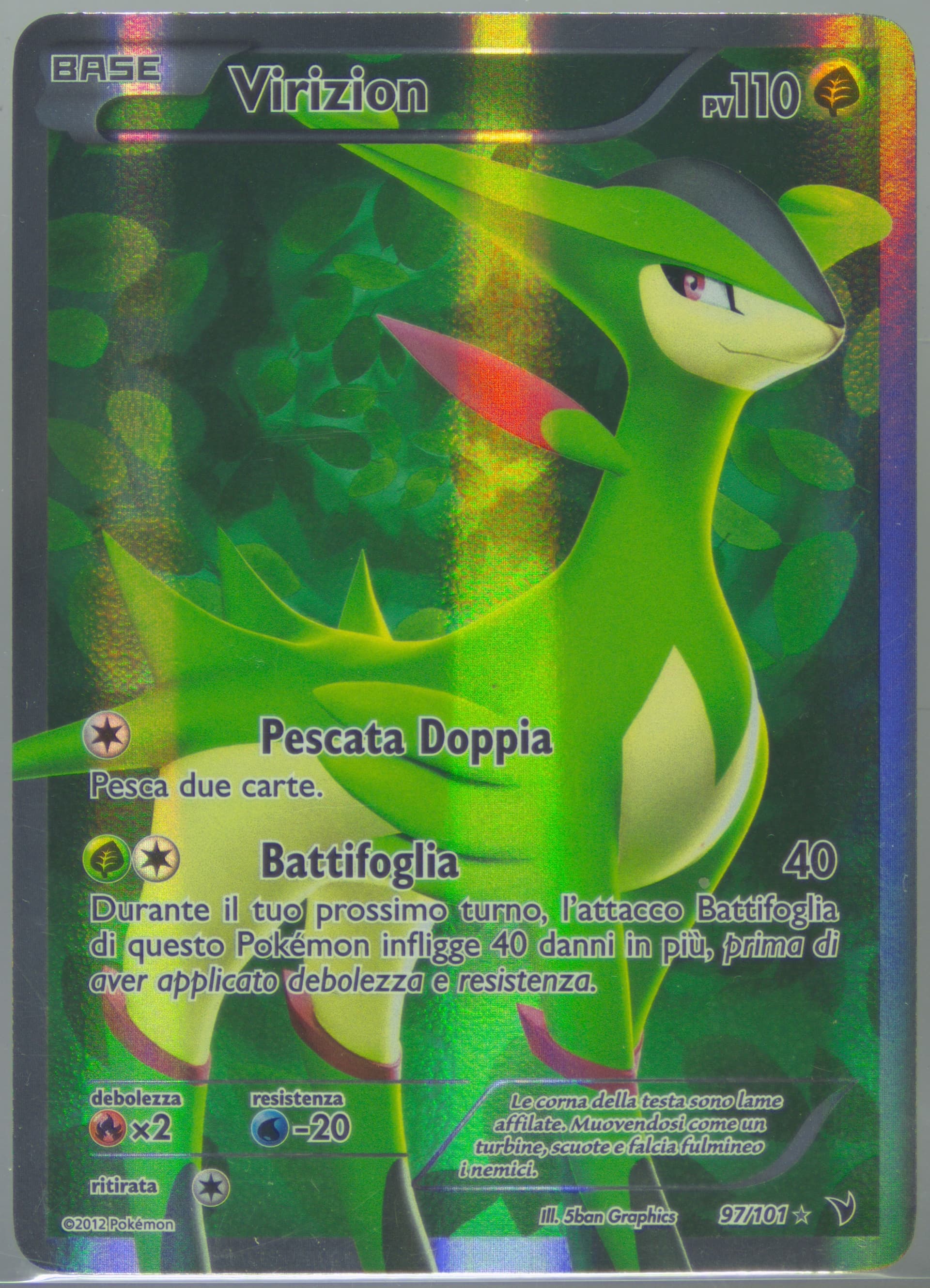 Full Art/Virizion (97) 2012 Pokemon Italian Black & White Noble Victories