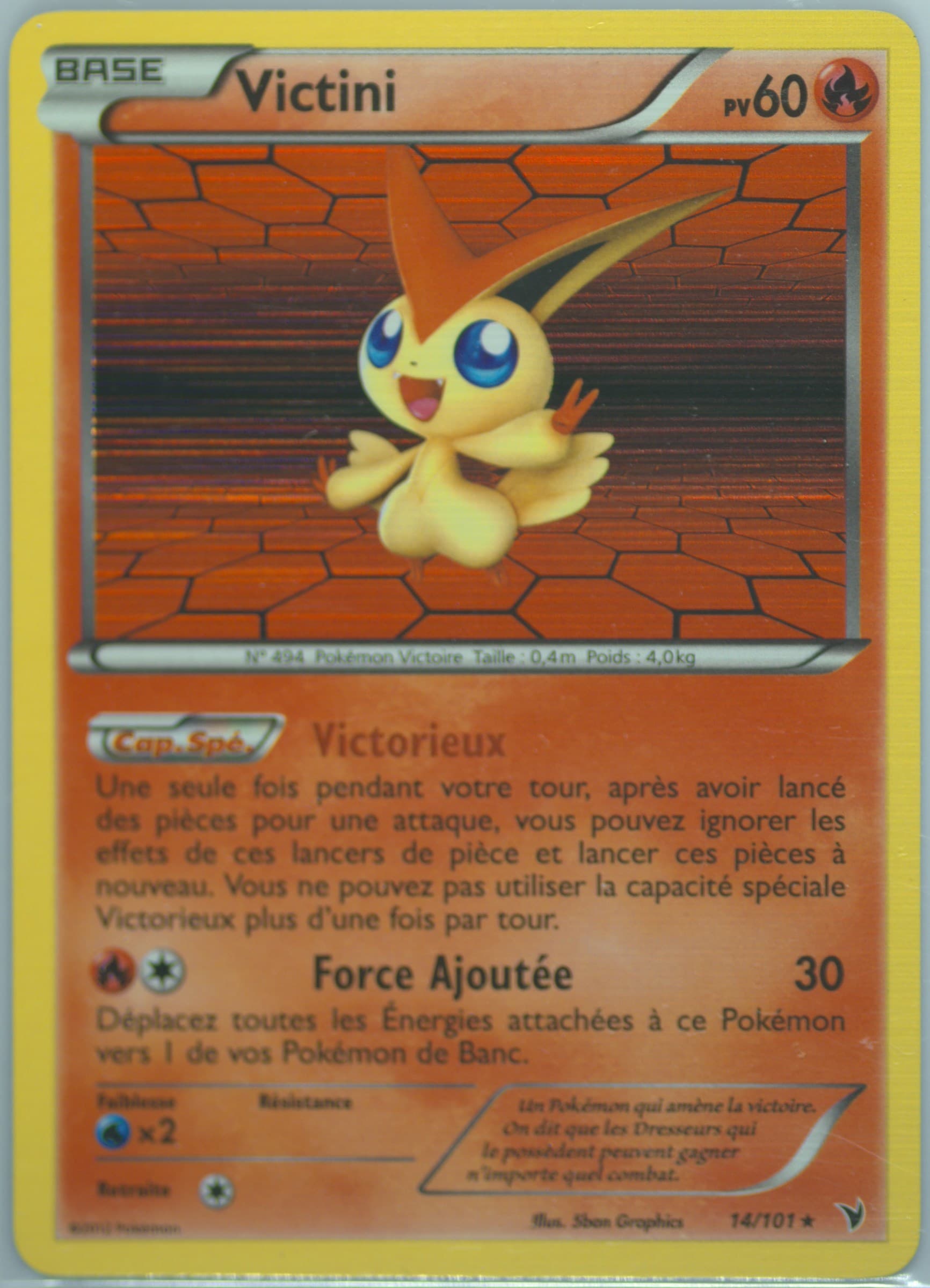 Victini-Holo (14) 2012 Pokemon French Black & White Noble Victories
