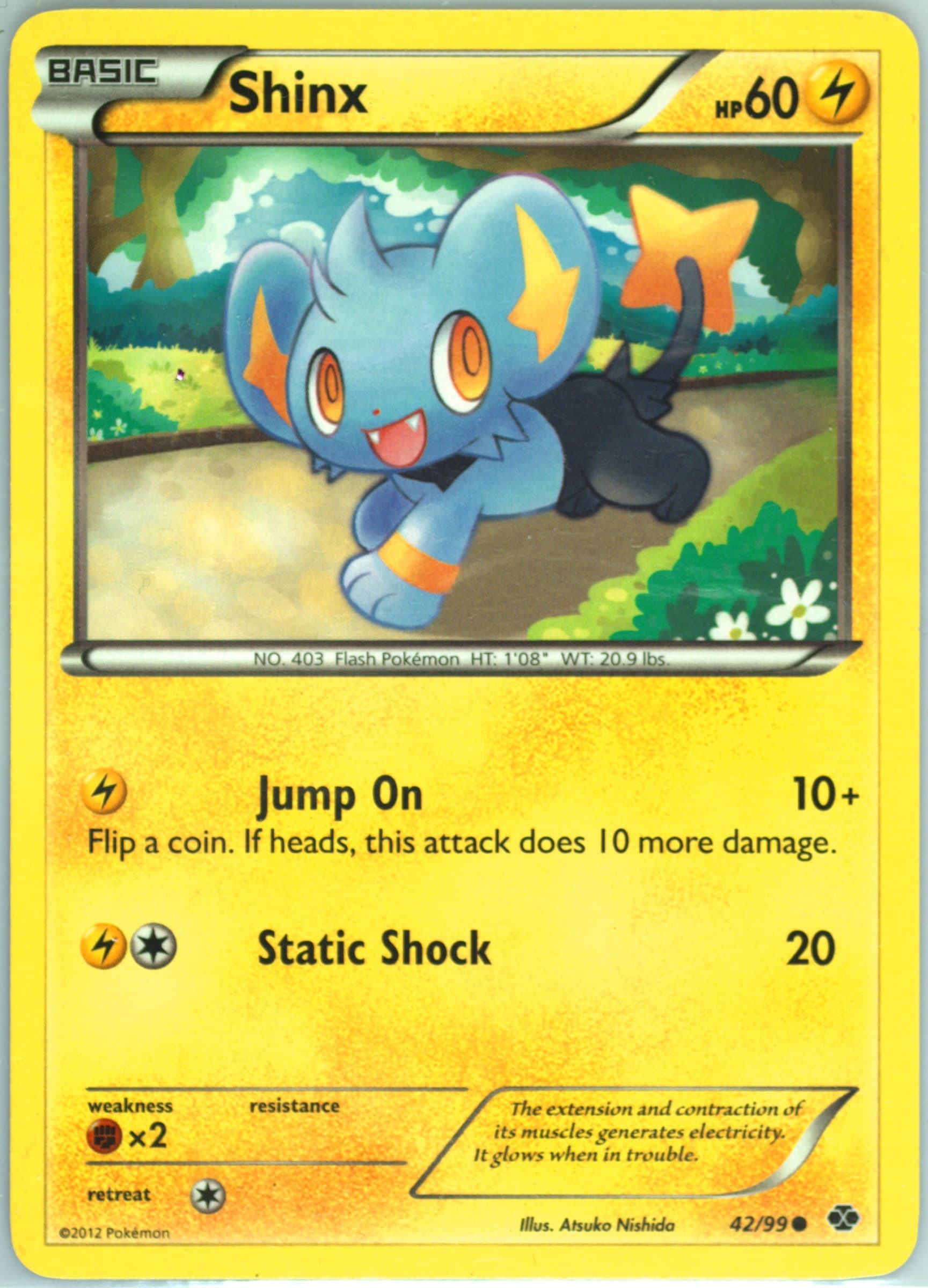 Shinx (42) 2012 Pokemon Black & White Next Destinies