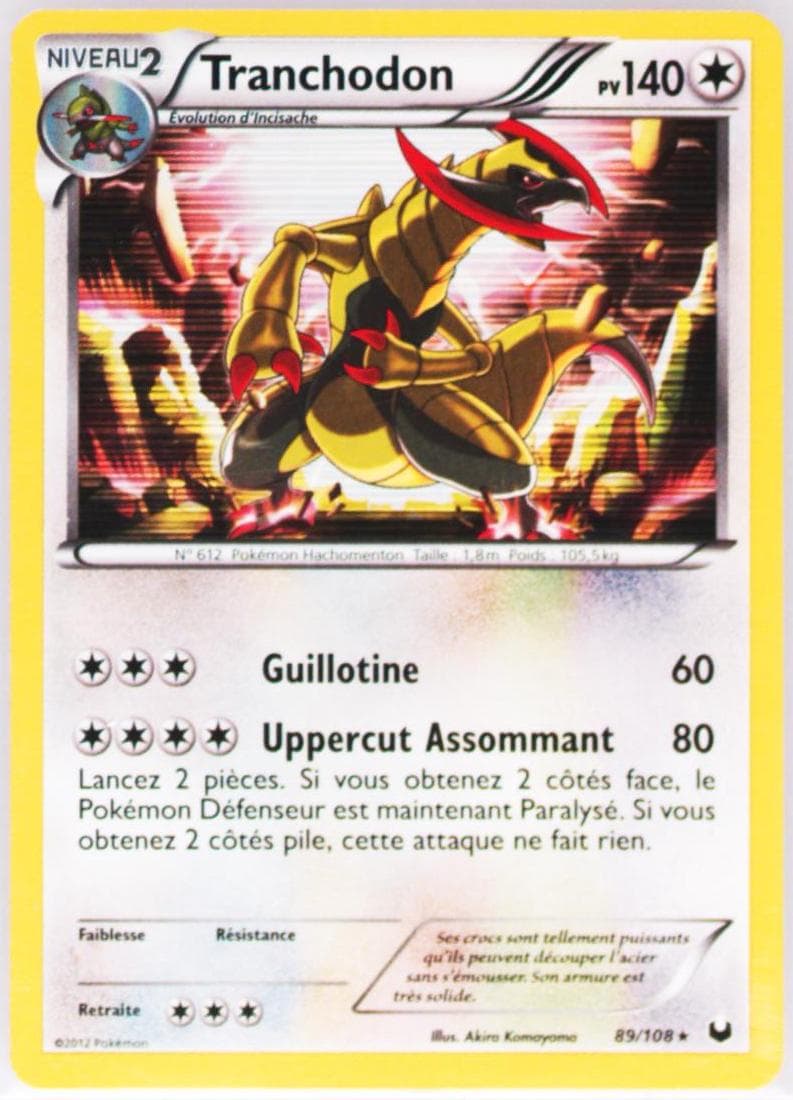 Tranchodon-Holo French (89) 2012 Pokemon Black & White Dark Explorers