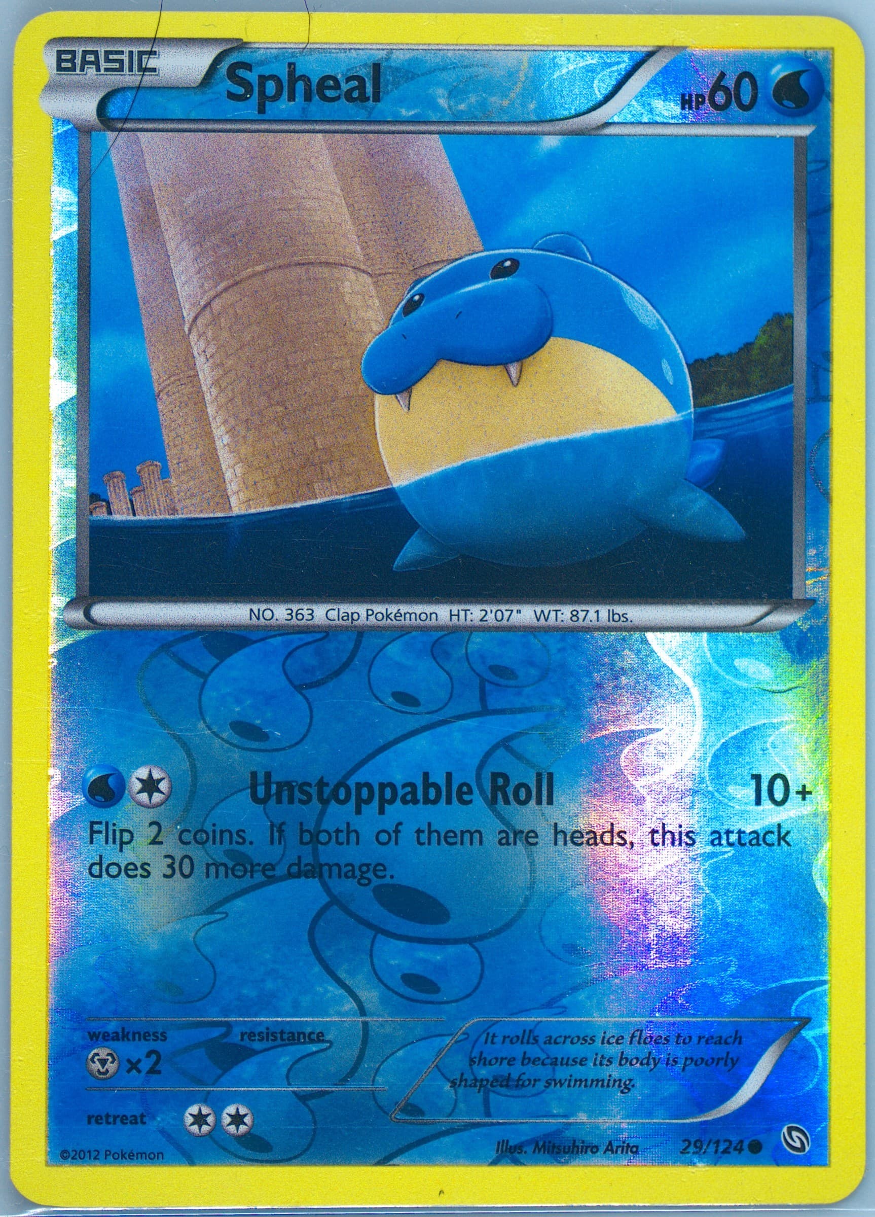 Spheal-Reverse Foil (29) 2012 Pokemon Black & White Dragons Exalted