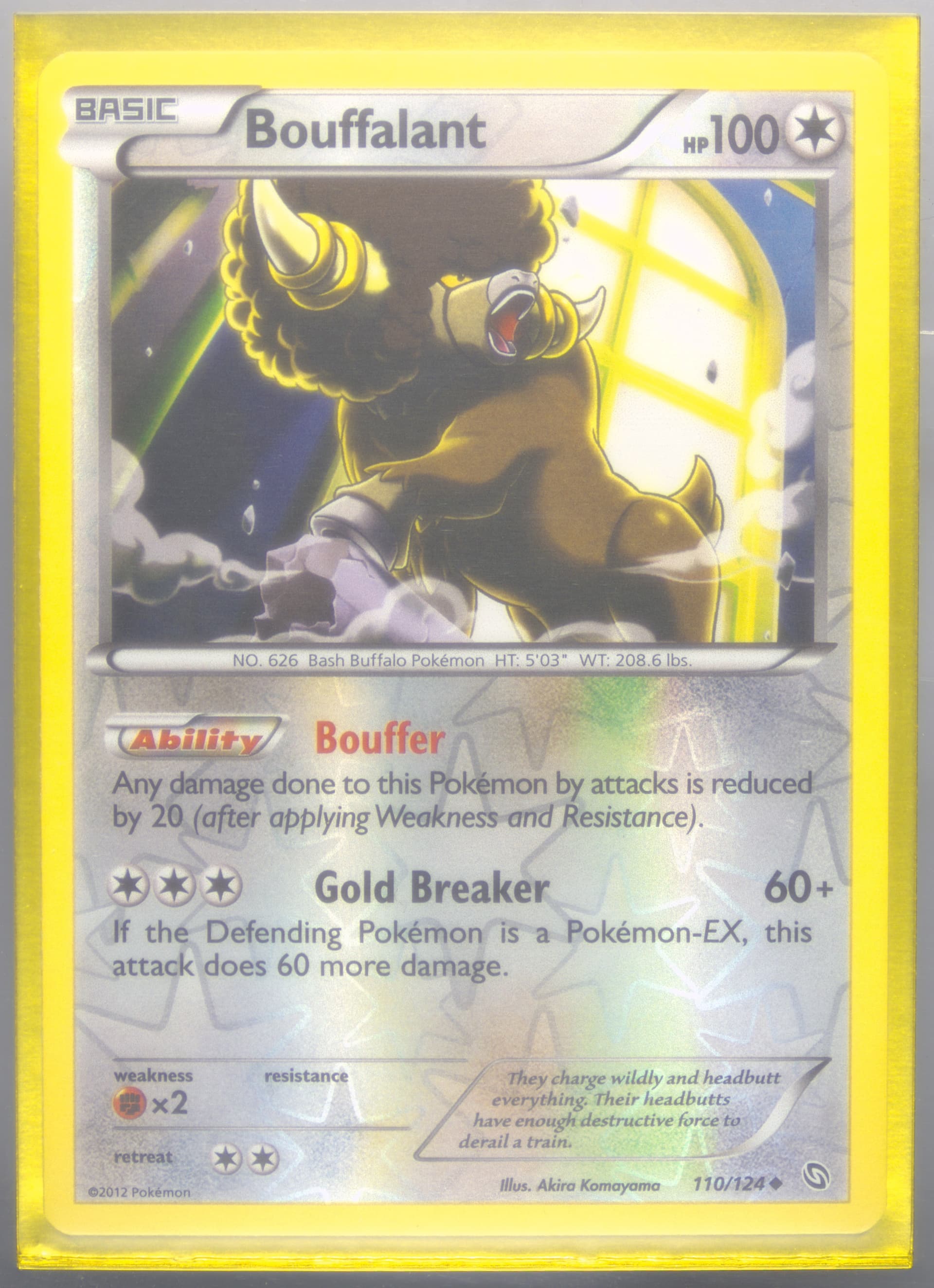 Bouffalant-Reverse Foil (110) 2012 Pokemon Black & White Dragons Exalted