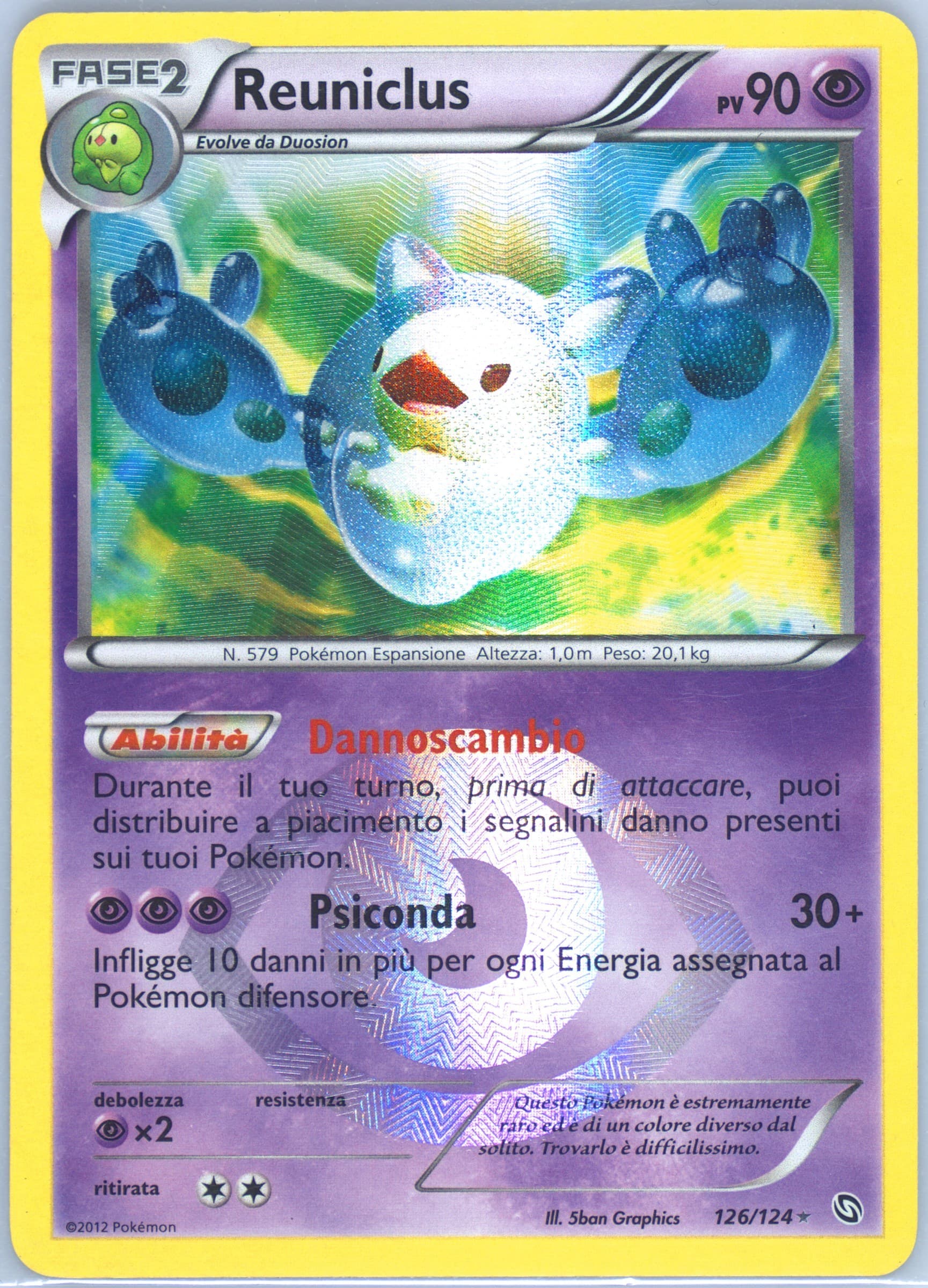 Reuniclus Italian (126) 2012 Pokemon Black & White Dragons Exalted