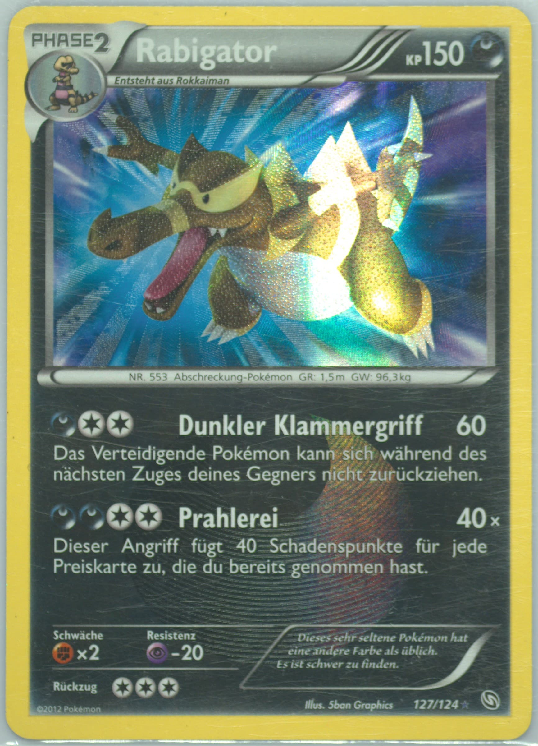 Rabigator German (127) 2012 Pokemon Black & White Dragons Exalted