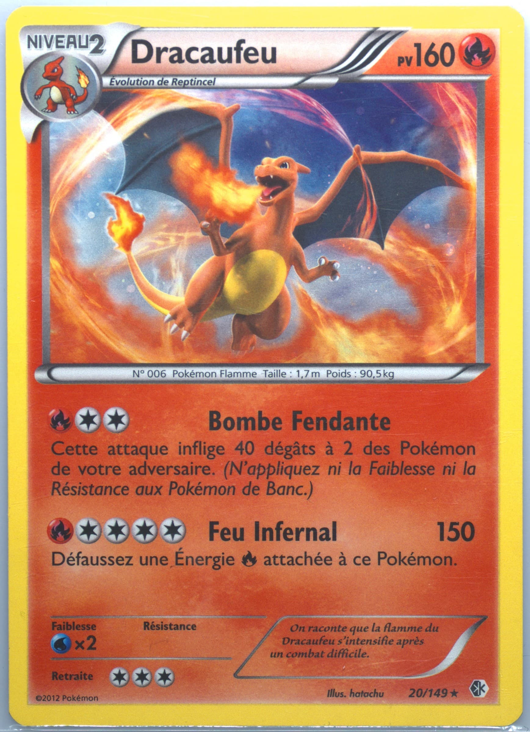 Dracaufeu-Holo Cosmos (20) 2013 Pokemon French Black & White Boundaries Crossed