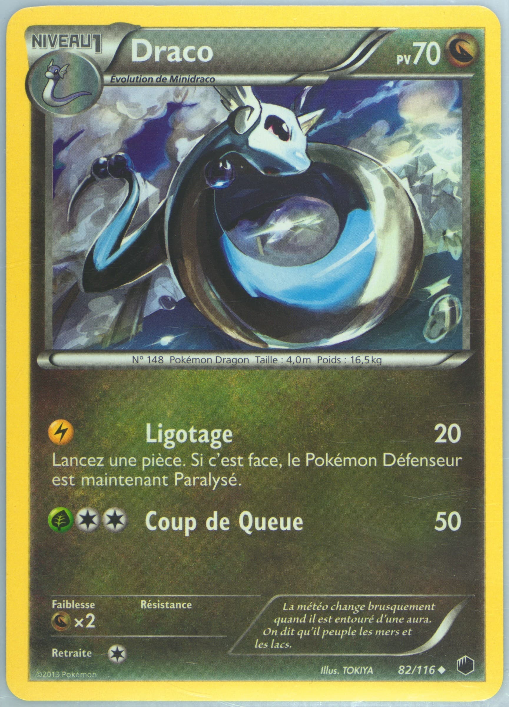 Draco French (82) 2013 Pokemon Black & White Plasma Freeze
