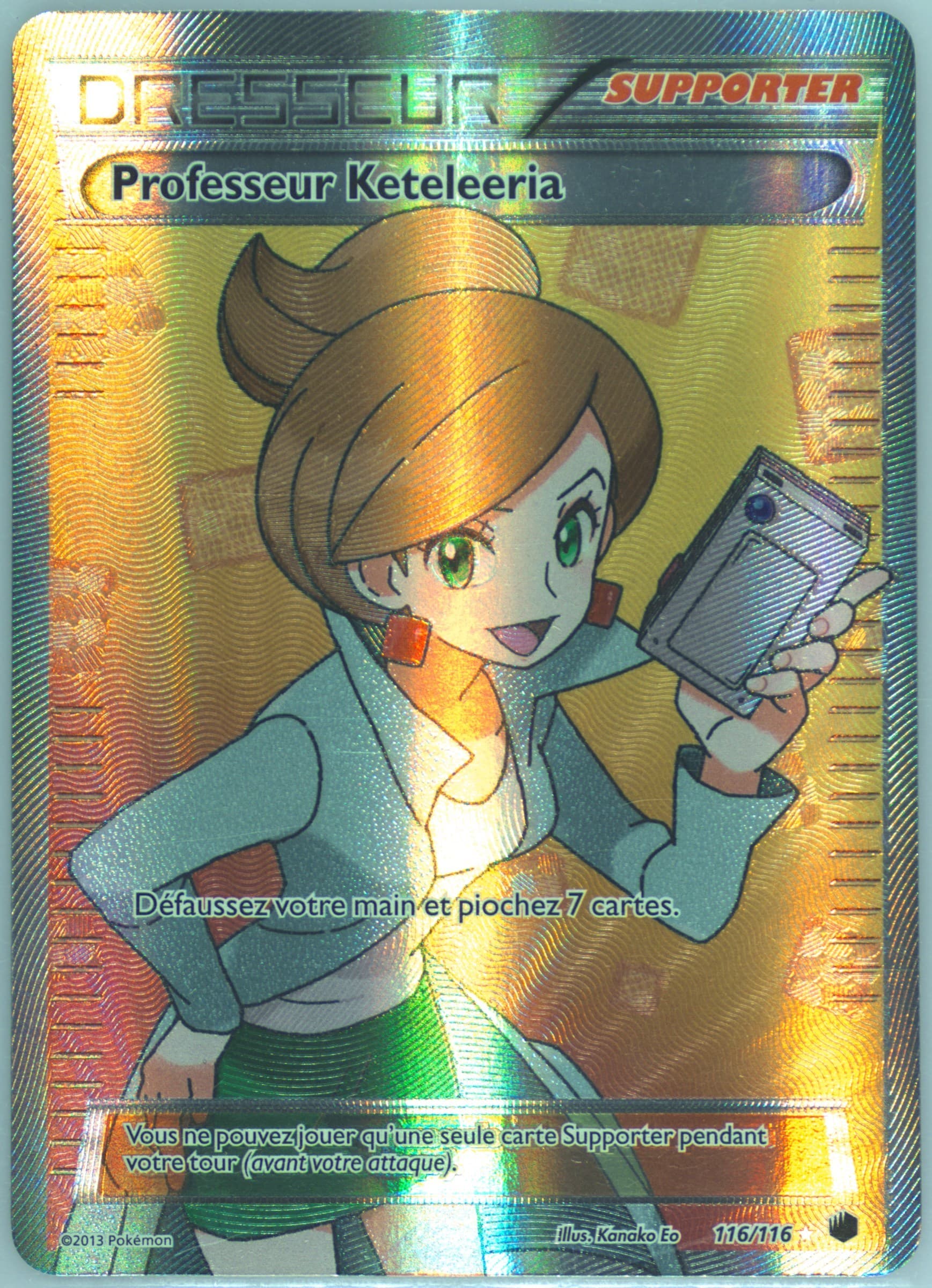 Full Art/Professeur Keteleeria French (116) 2013 Pokemon Black & White Plasma Freeze