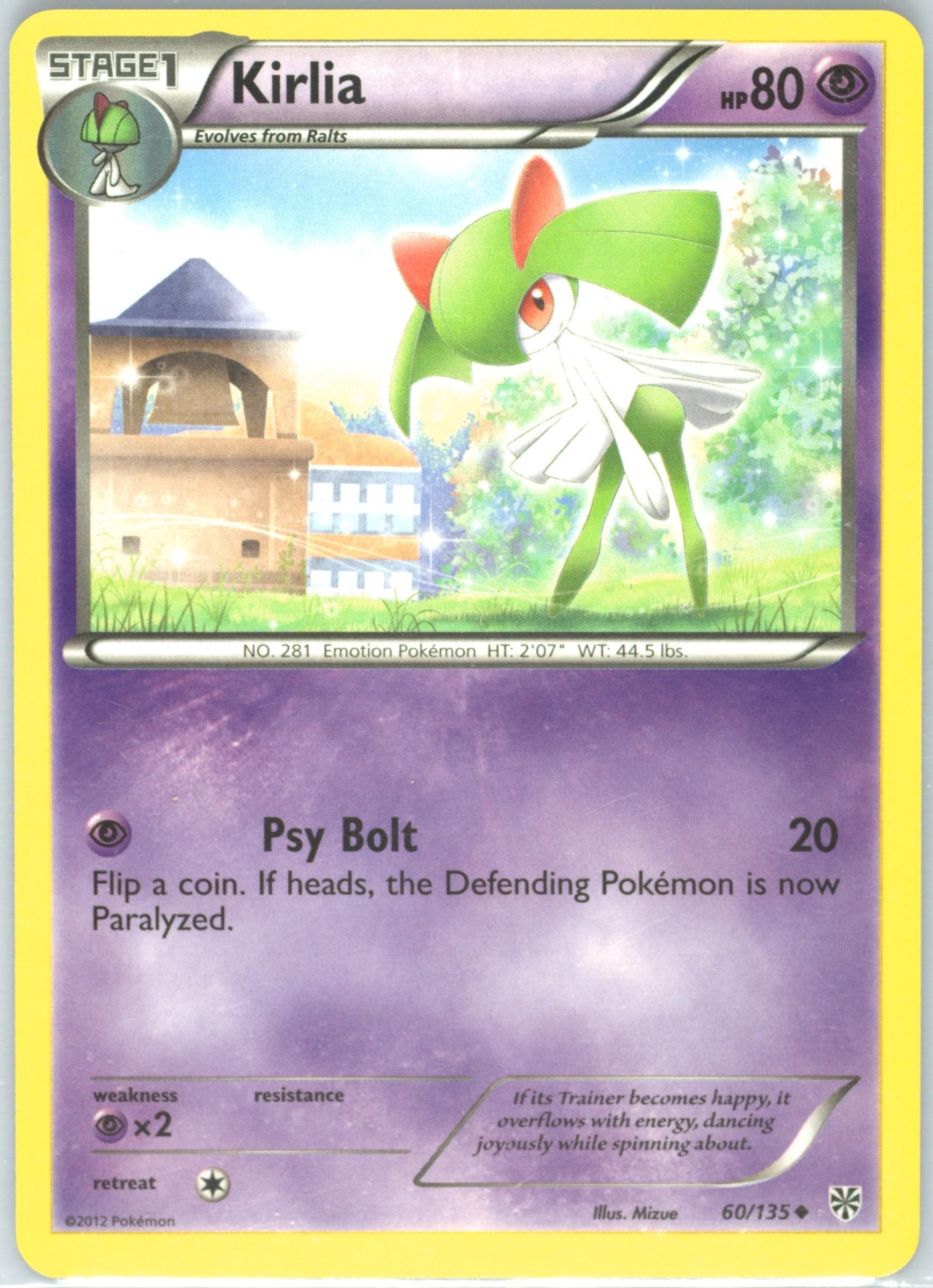 Kirlia (60) 2013 Pokemon Black & White Plasma Storm