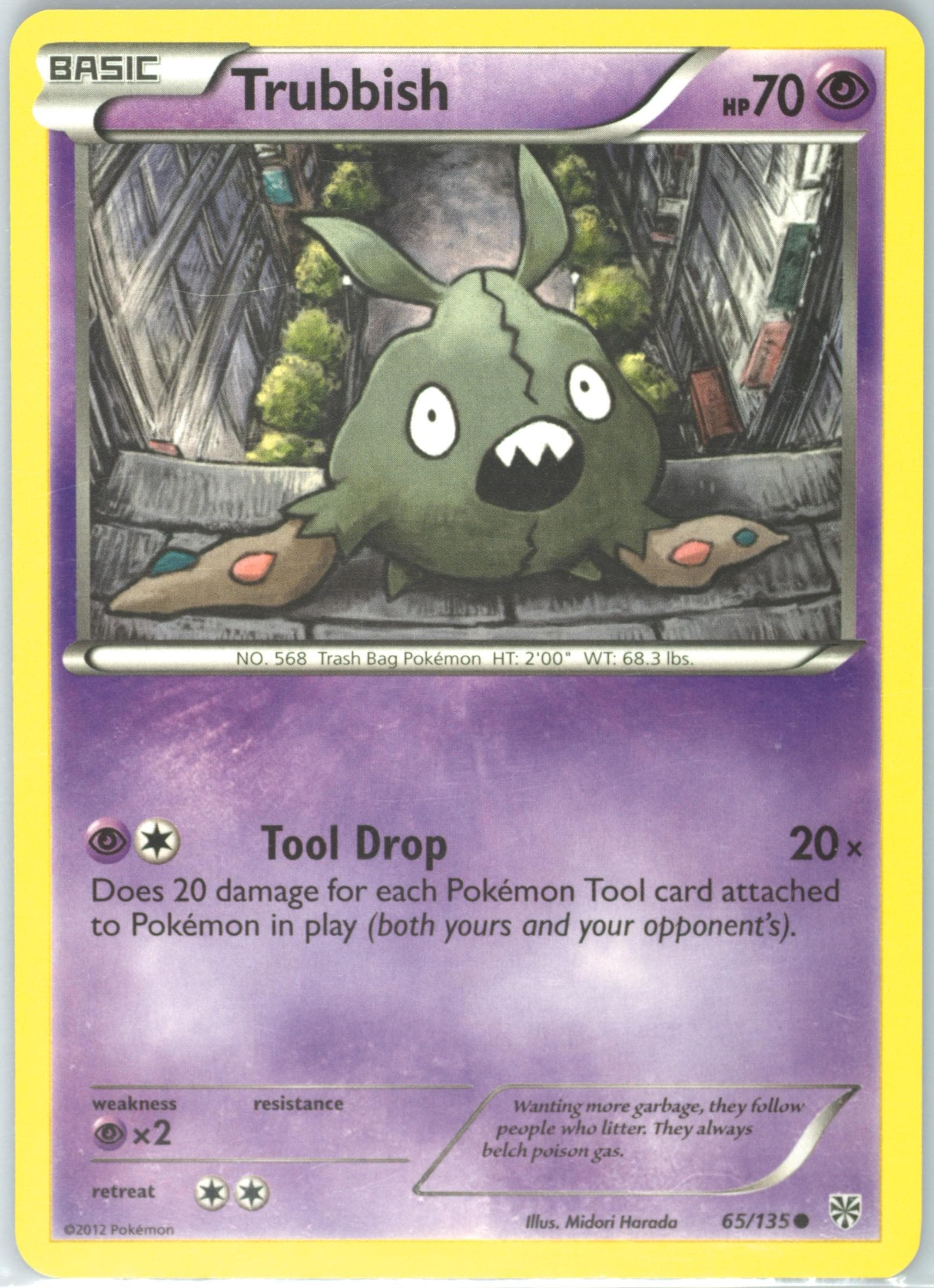 Trubbish (65) 2013 Pokemon Black & White Plasma Storm