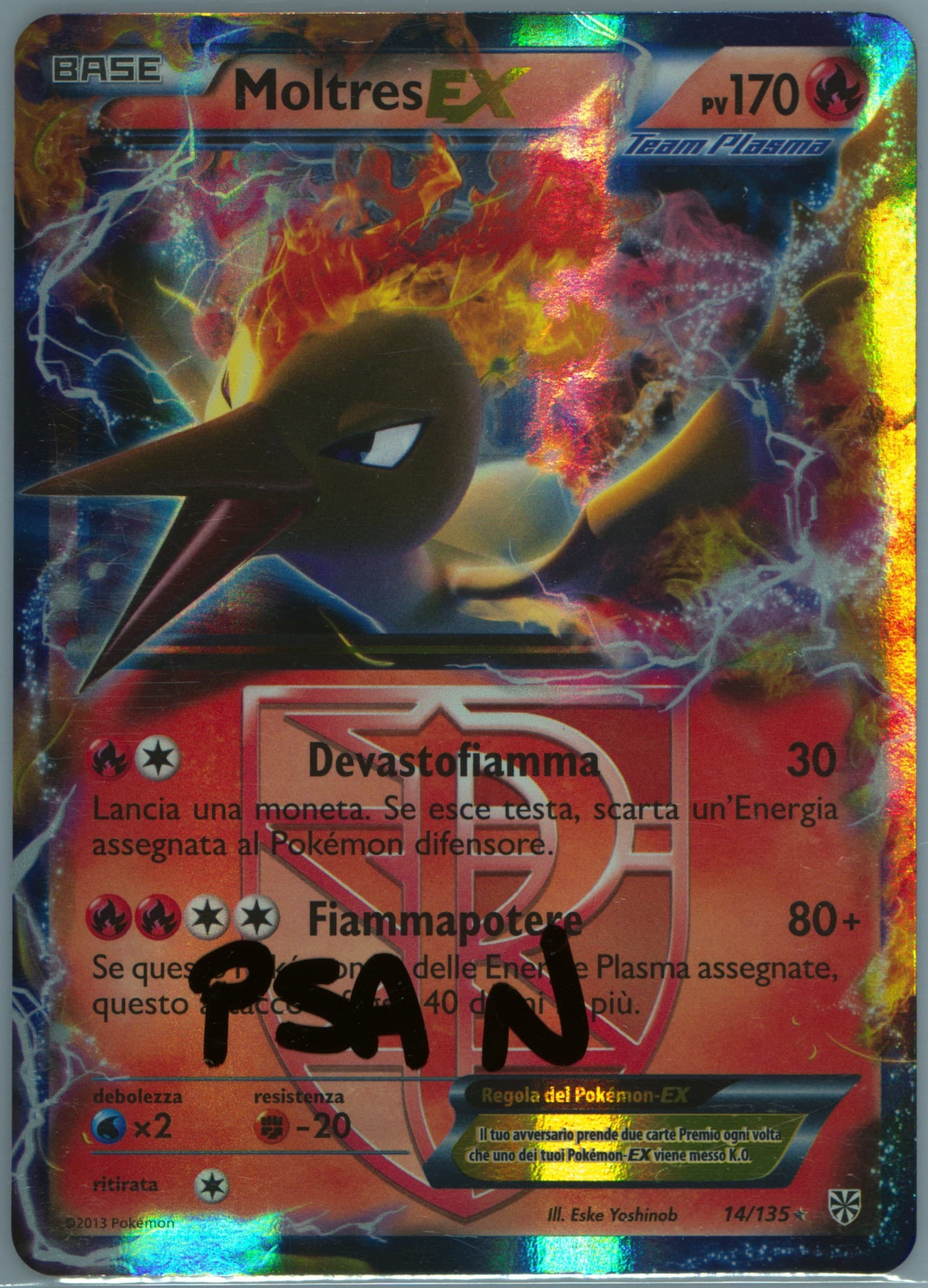 Moltres EX Italian (14) 2013 Pokemon Black & White Plasma Storm