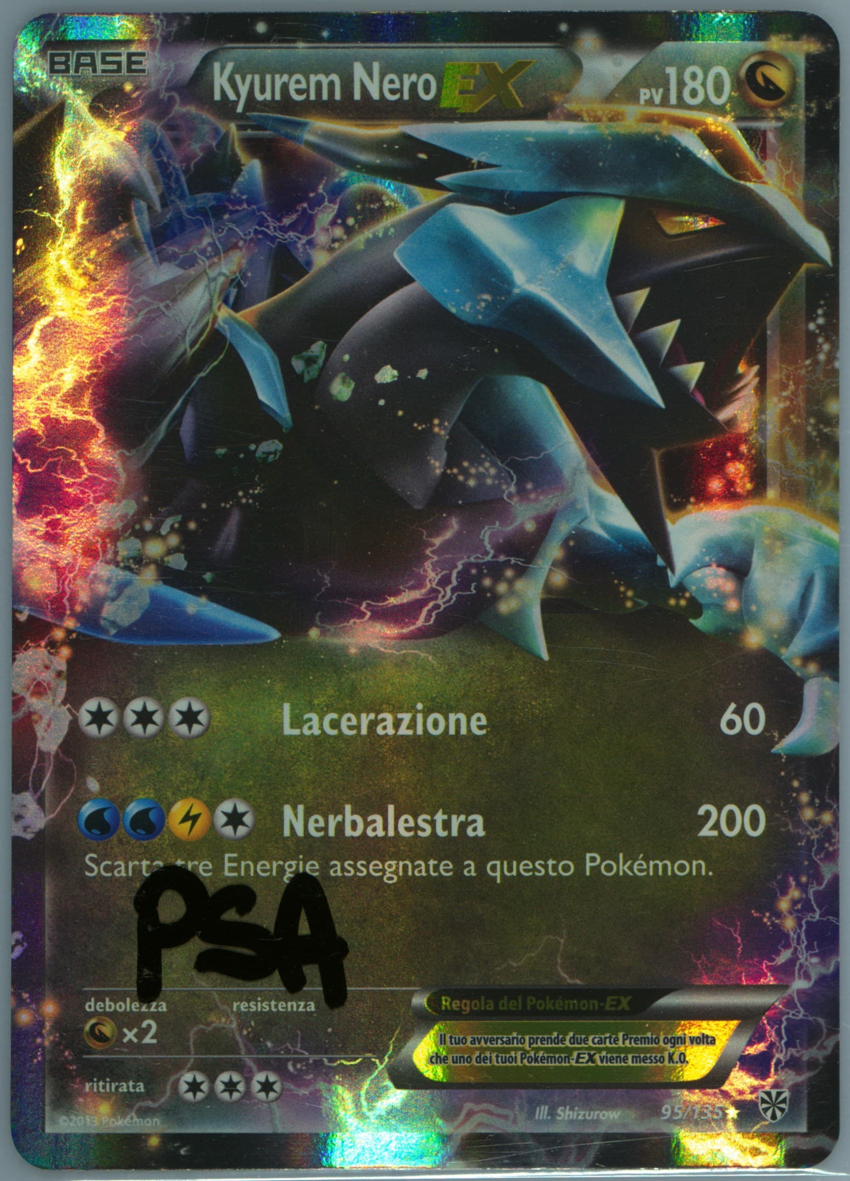 Kyurem Nero EX Italian (95) 2013 Pokemon Black & White Plasma Storm