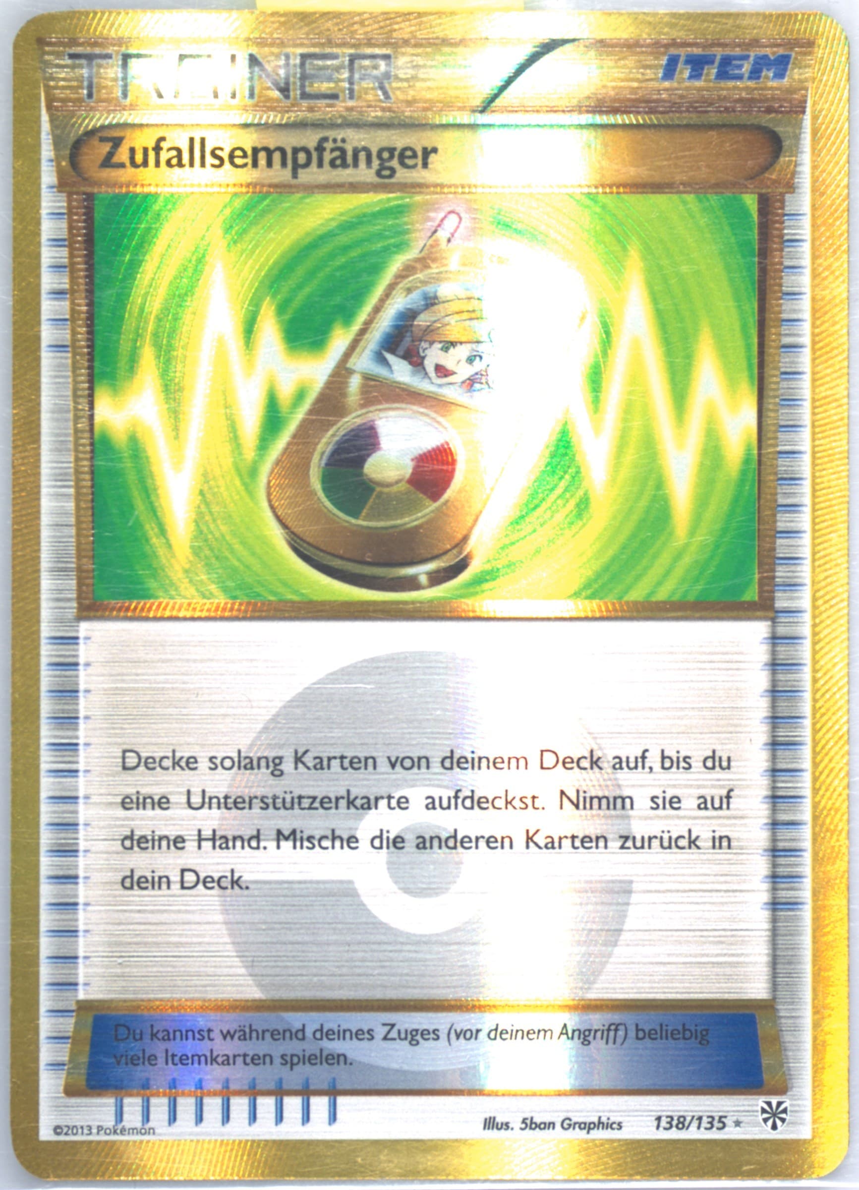 Zufallsempfanger German (138) 2013 Pokemon Black & White Plasma Storm