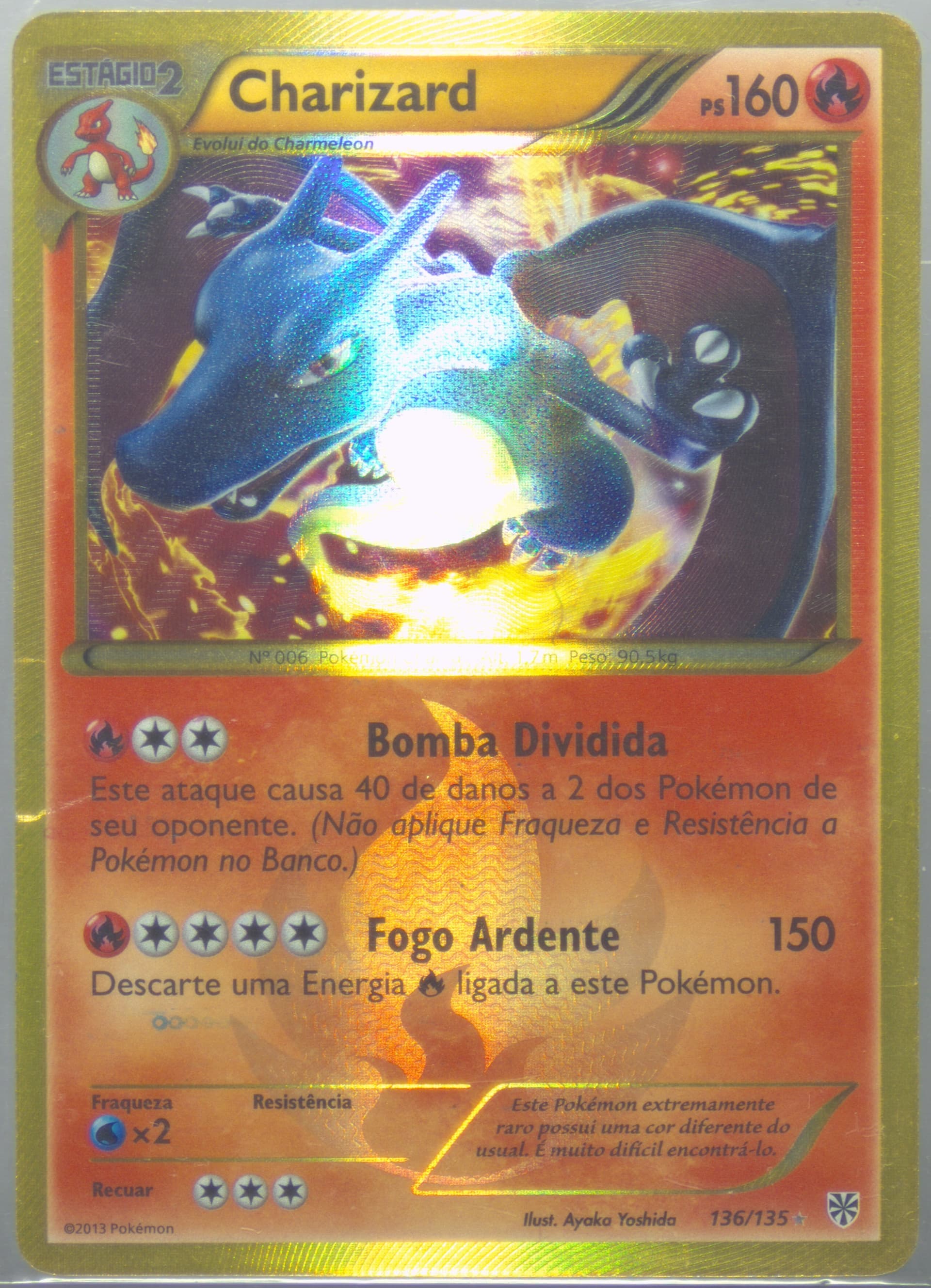 Charizard Portuguese (136) 2013 Pokemon Black & White Plasma Storm