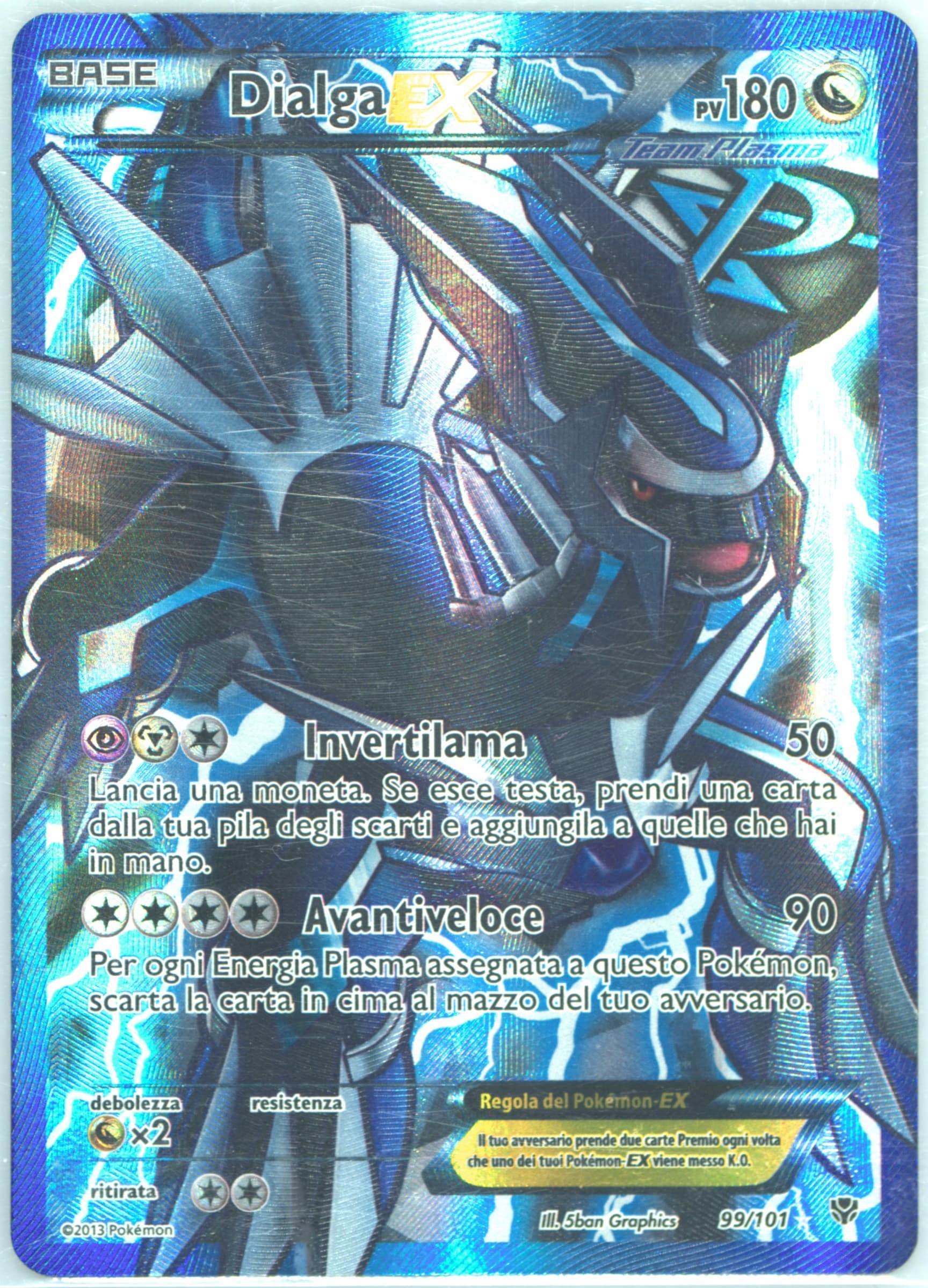 Full Art/Dialga EX Italian (99) 2013 Pokemon Black & White Plasma Blast