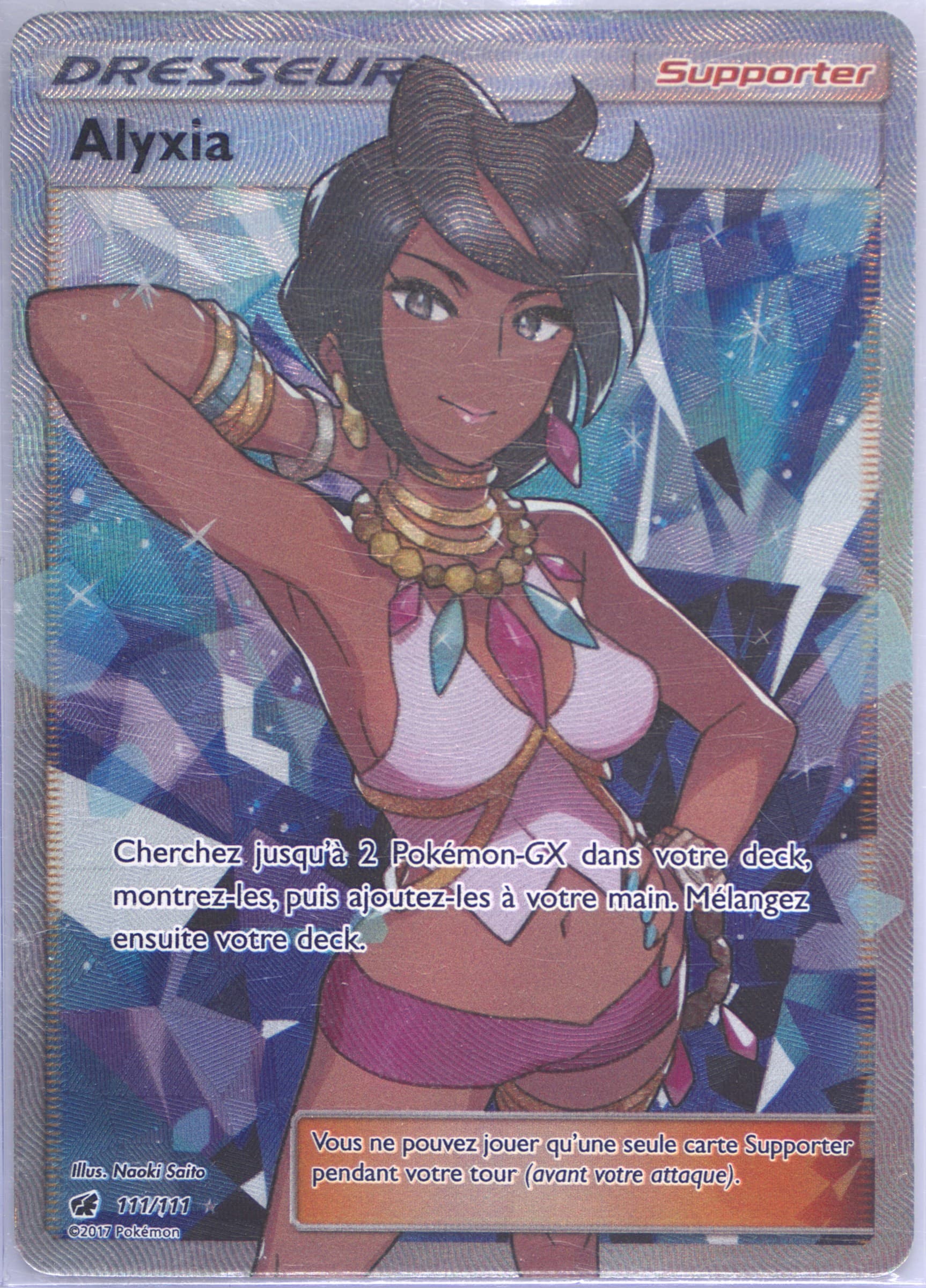 Full Art/Alyxia French (111) 2017 Pokemon Sun & Moon Crimson Invasion