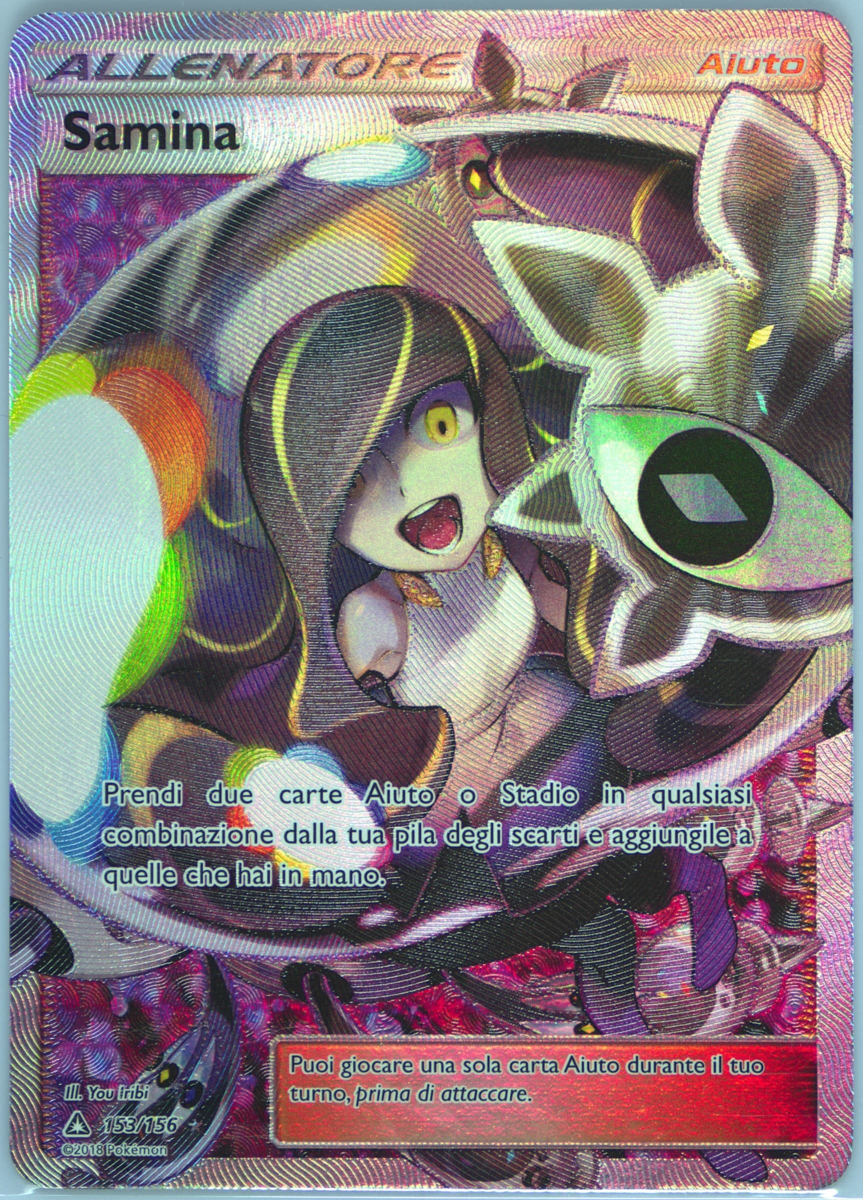 Full Art/Samina Italian (153) 2018 Pokemon Sun & Moon Ultra Prism
